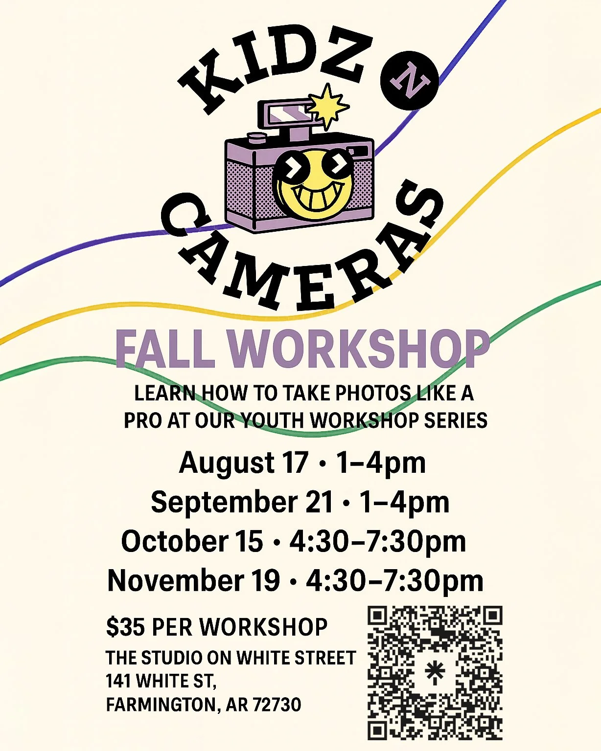 📸 Kidz N Cameras: Fall Workshop Series