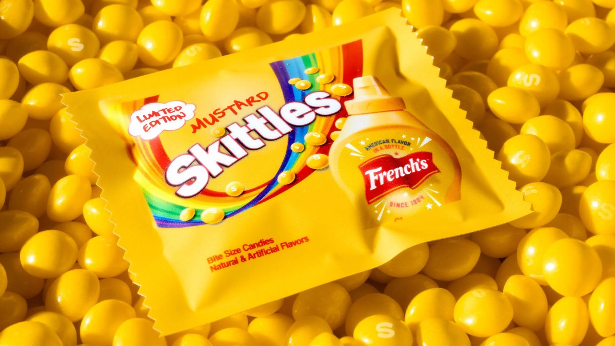 Mustard Skittles Take the Market by Storm on National Mustard Day!