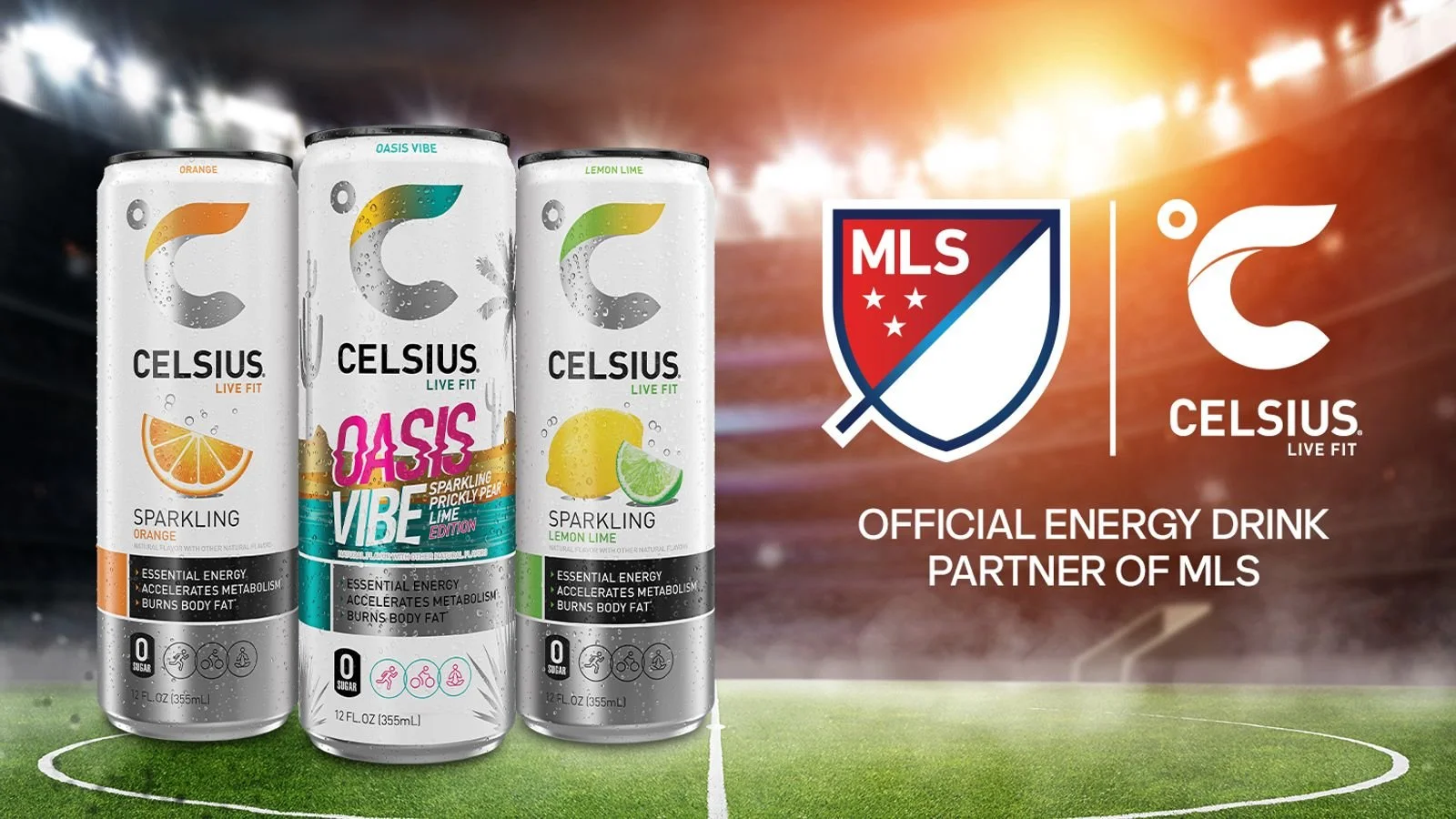 Celsius Signs as Official Energy Drink of MLS as US Soccer Buzz Builds