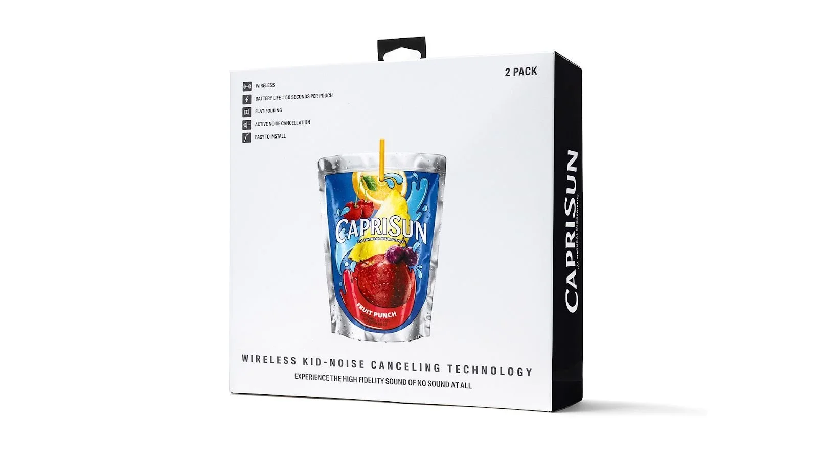 Capri Sun's Innovative Twist on Parental Sanity: Kid Noise-Canceling Juice Drink