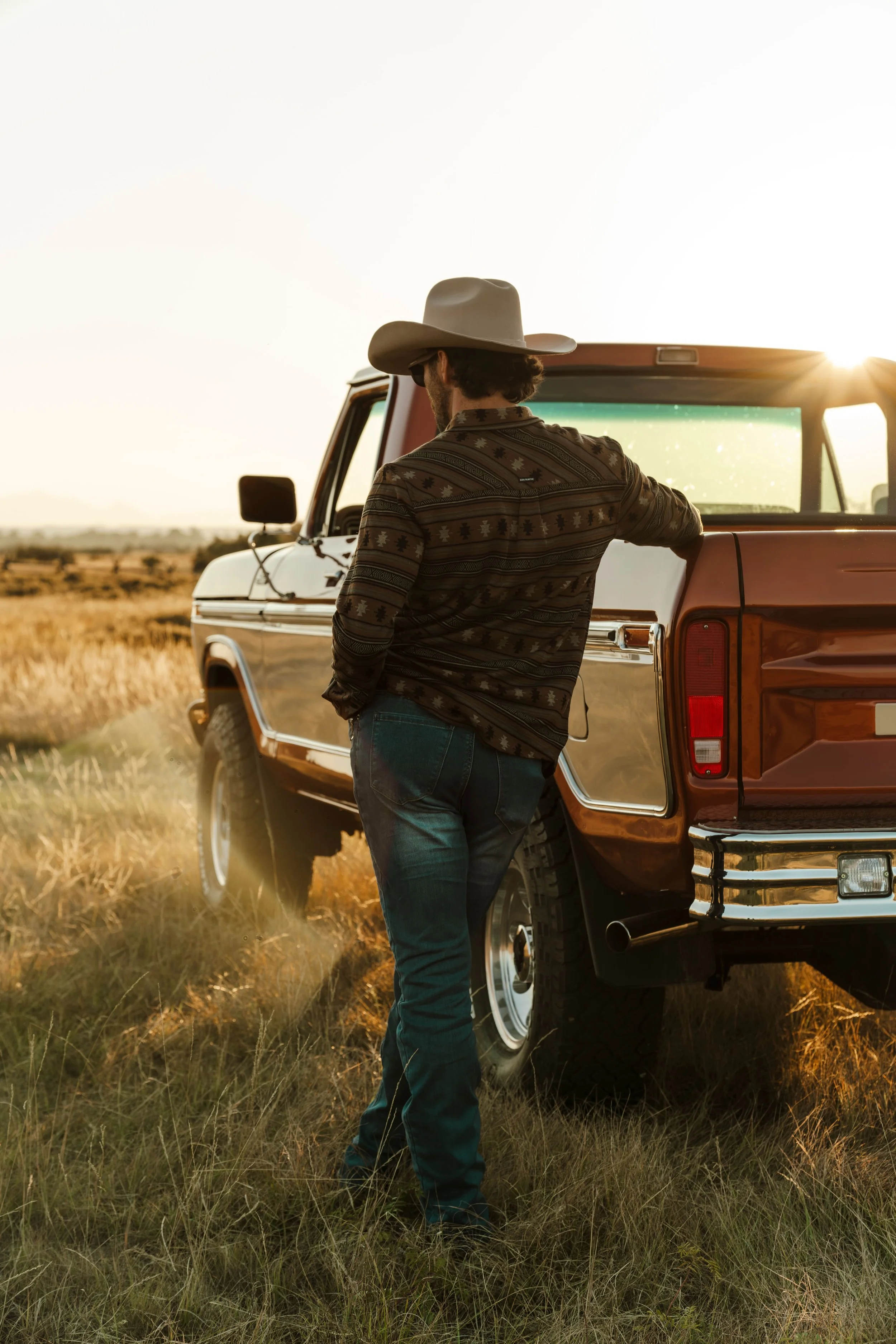 Sunset photoshoot with cowboy and truck.jpg