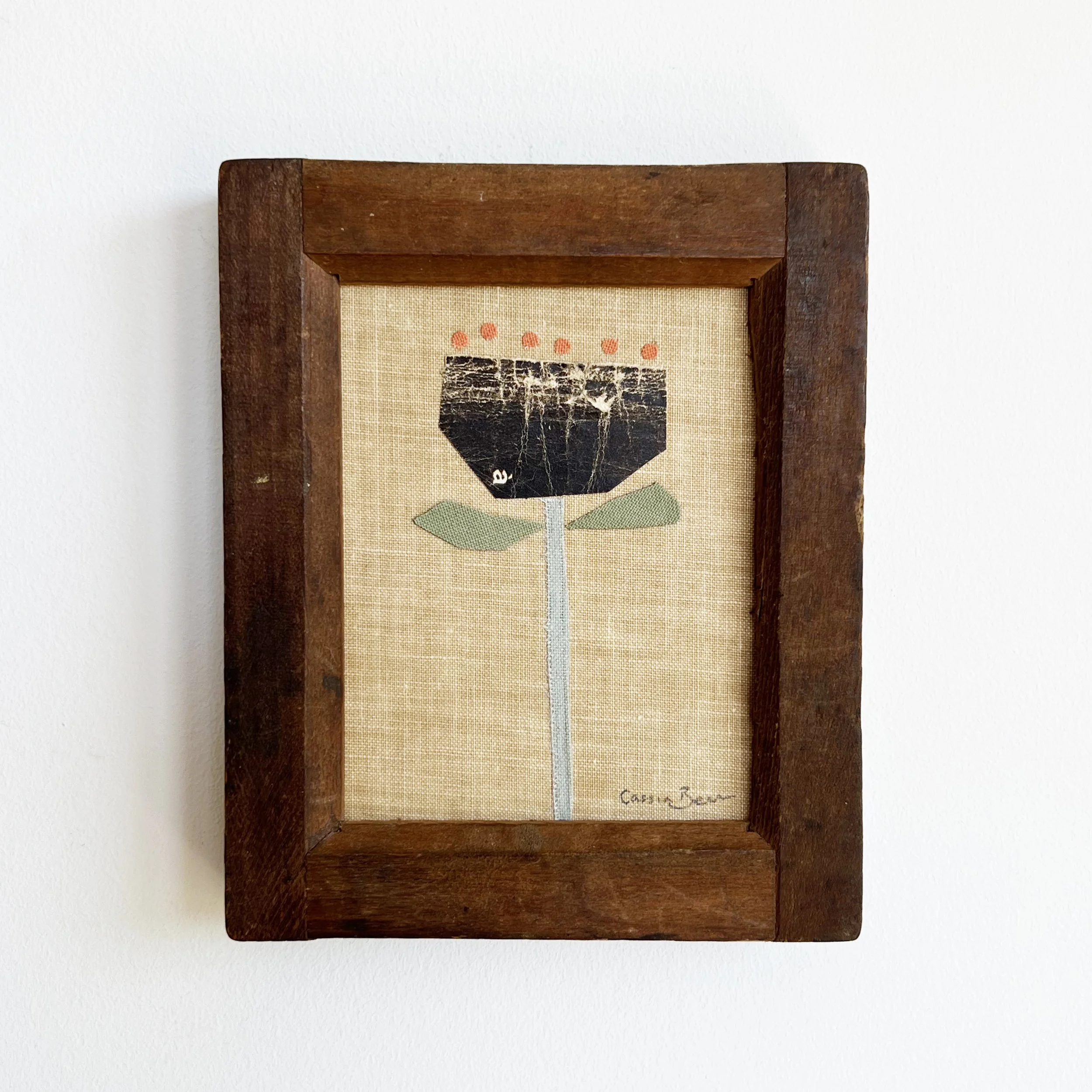 Black Flower - 12 x 14.5cm