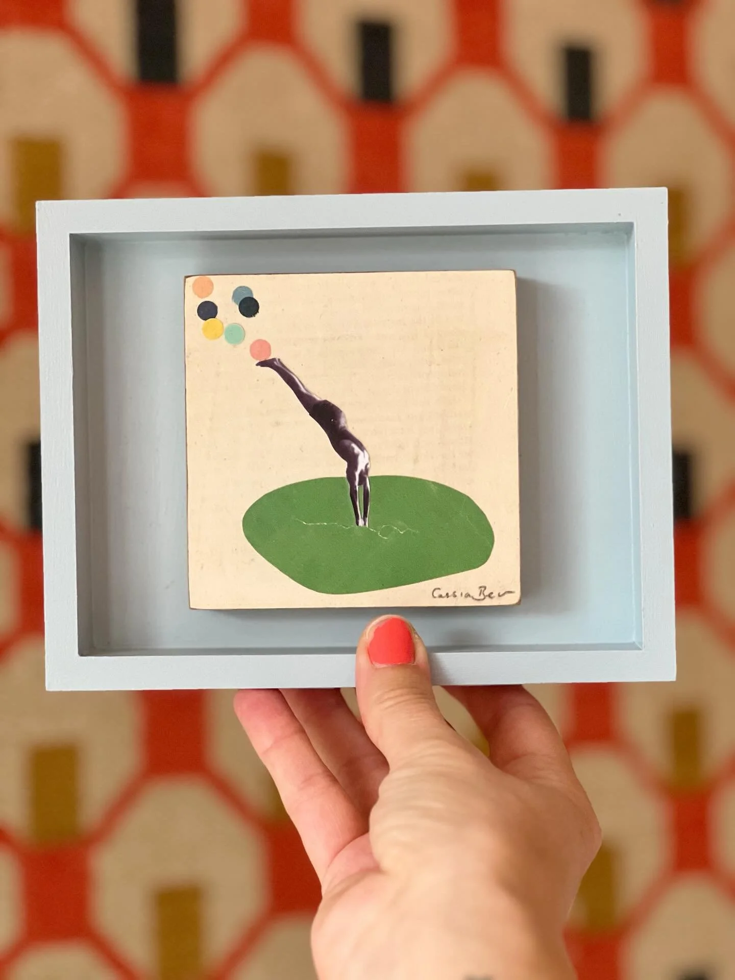 This little one is off to a new home today. 
I hope it is enjoyed!

Thank you for your purchases over the last few days.
My original art sale ends tonight at 9pm so get in quick! All originals are reduced by 25%

Untitled.
Paper on wood, mounted in a