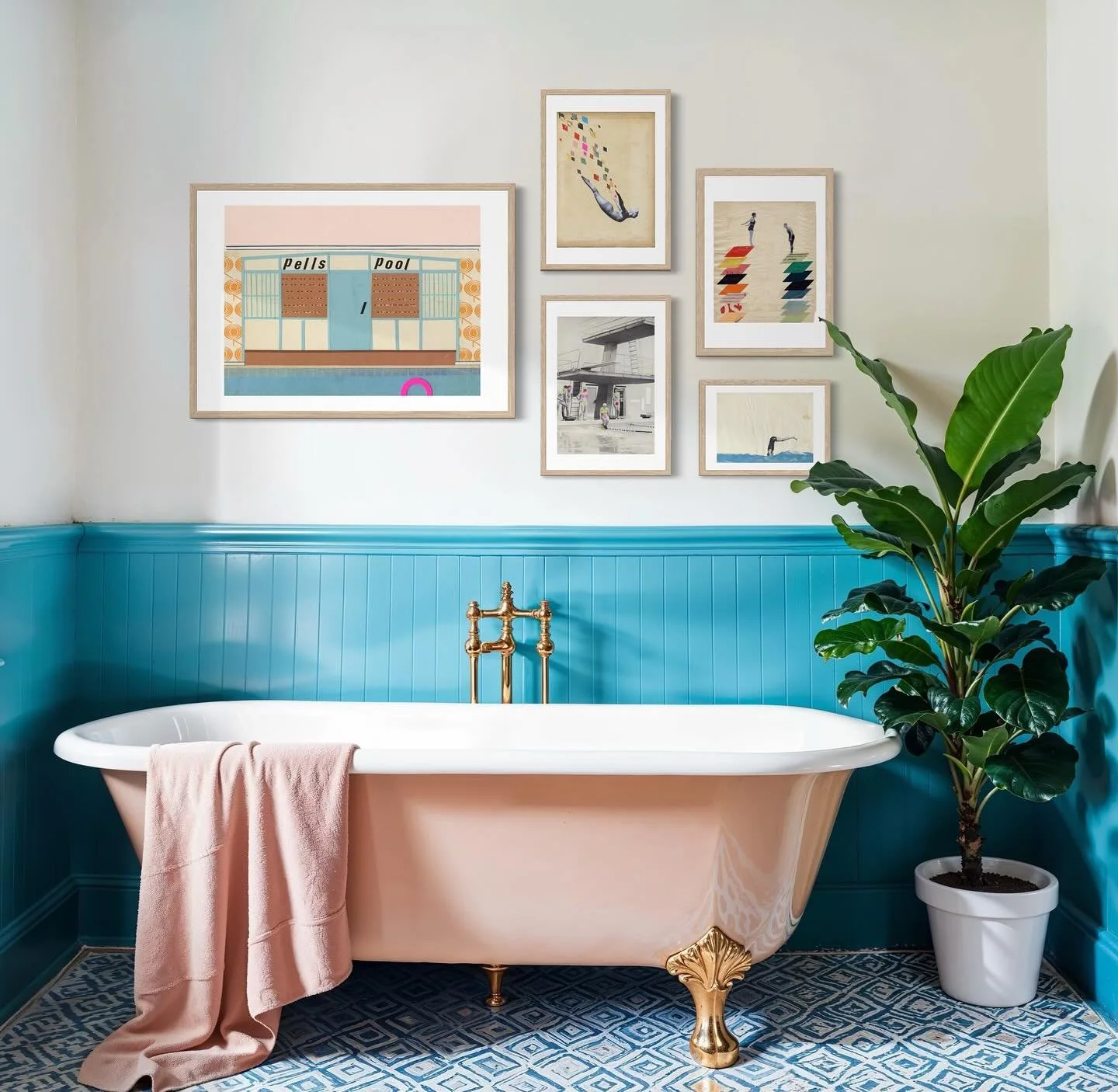 A range of swimming prints available on the website. 

Perfect for the bathroom, bedroom or any room!

I went for a swim this morning, at the Sea Lanes and it was cold! The water felt surprisingly ok but that might have been my wetsuit top which make