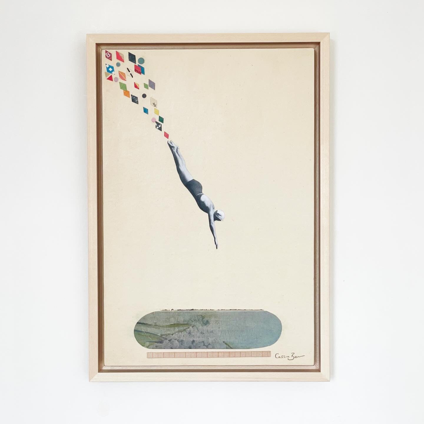 It&rsquo;s Friday! 

Midsummer has found a new home this week. She is off to Scotland soon.

There are more originals on my website, waiting for new homes.

#collageart #brightonartist #cassiabeck