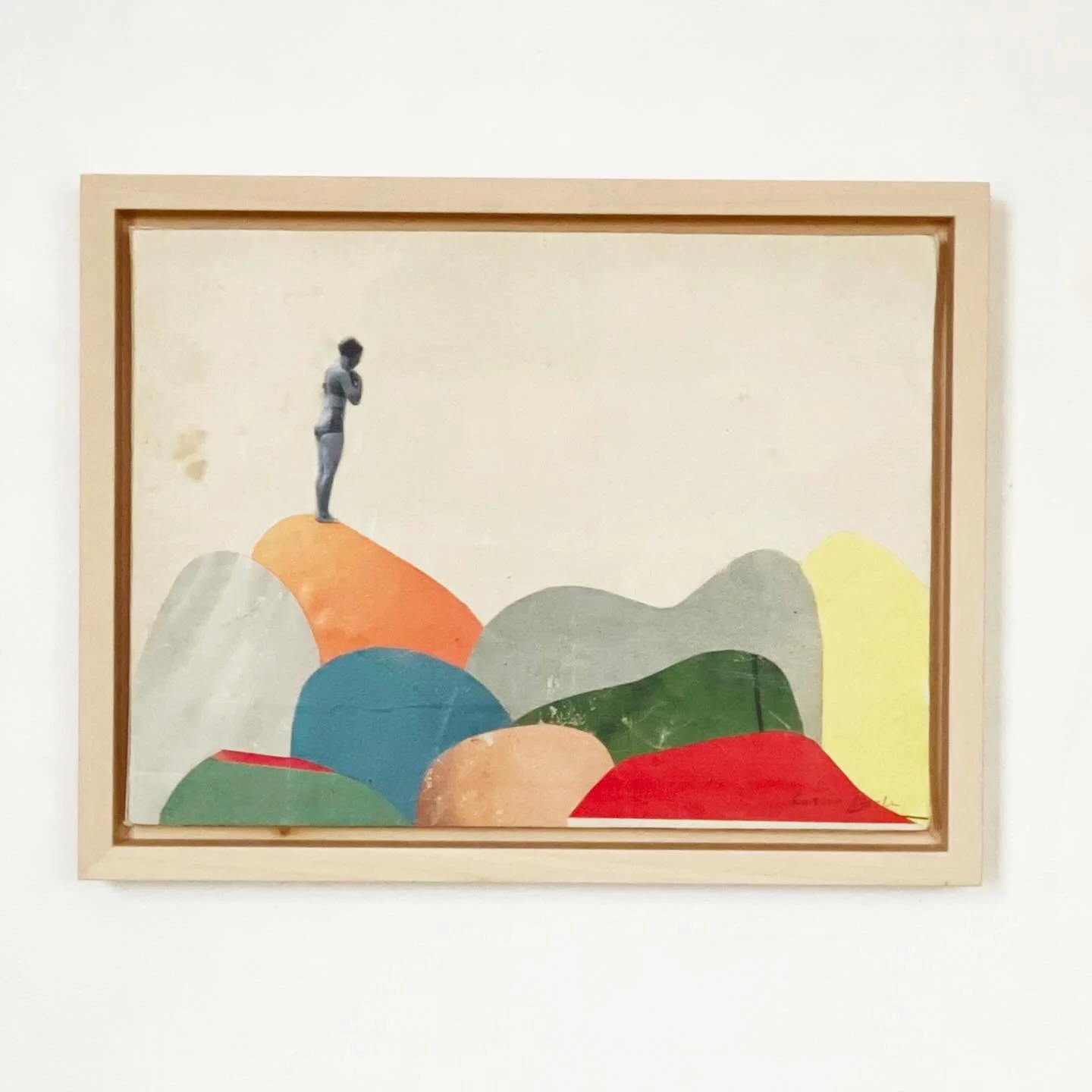 Don&rsquo;t Look Down.

This one just sold and will be off to Rotterdam shortly! 

My sale was supposed to end tonight at midnight but I have to end it manually so it will now end tomorrow morning at 9am.

#artsale #swim #dive #coastalart #collageart