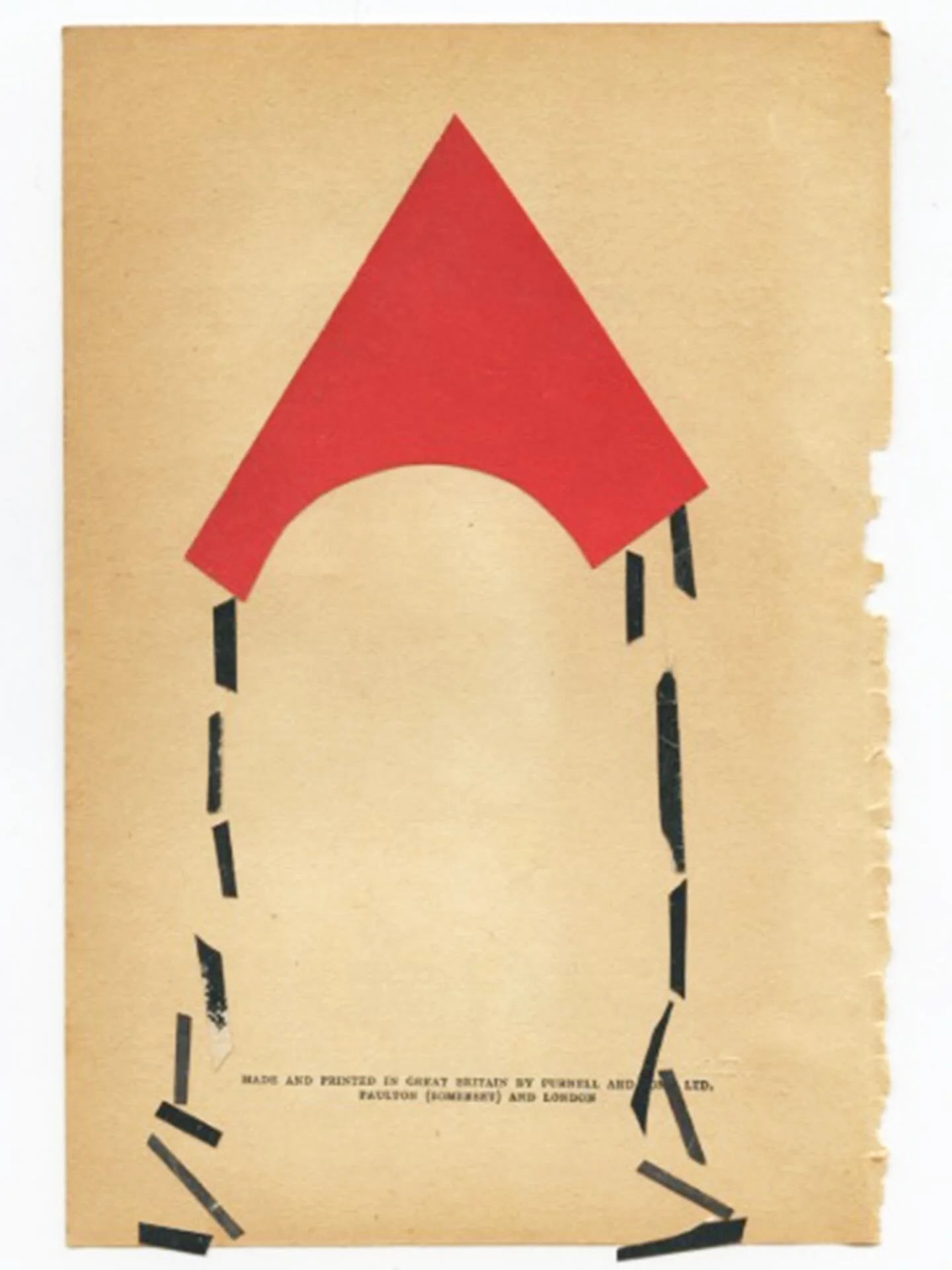 Februllage.
Day 12.

Magnet
Not mad on this one but showing it anyway.

@februllage 
#februllage2026 #abstraction #redandblack #collageart