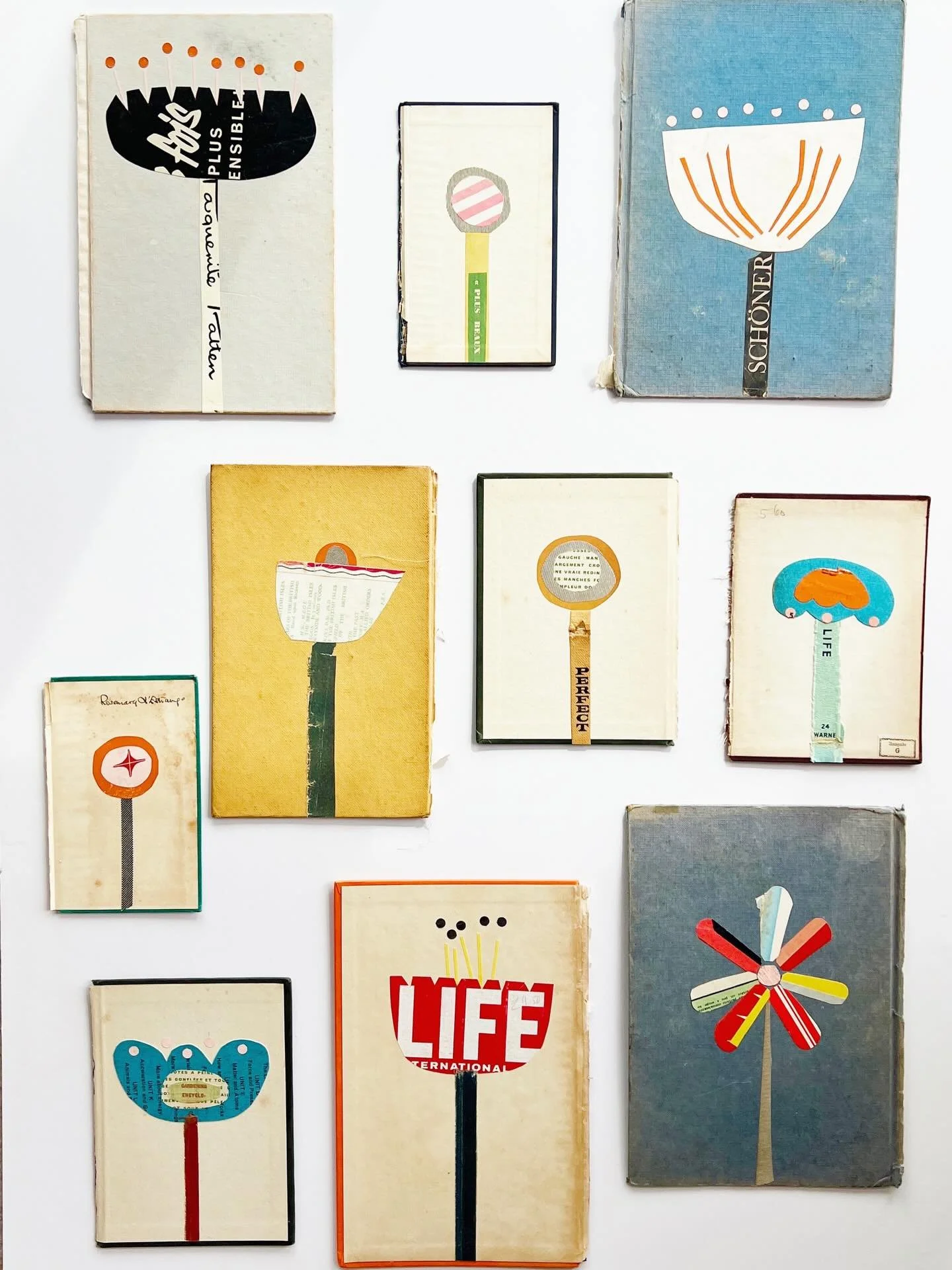 Flower artwork series now available on my website.

Includes beautiful typographic elements and marks from the past.

Paper, paint and found materials on book covers, mounted in open frames. 

#flowerseries #floralartwork #typography #contemporaryart