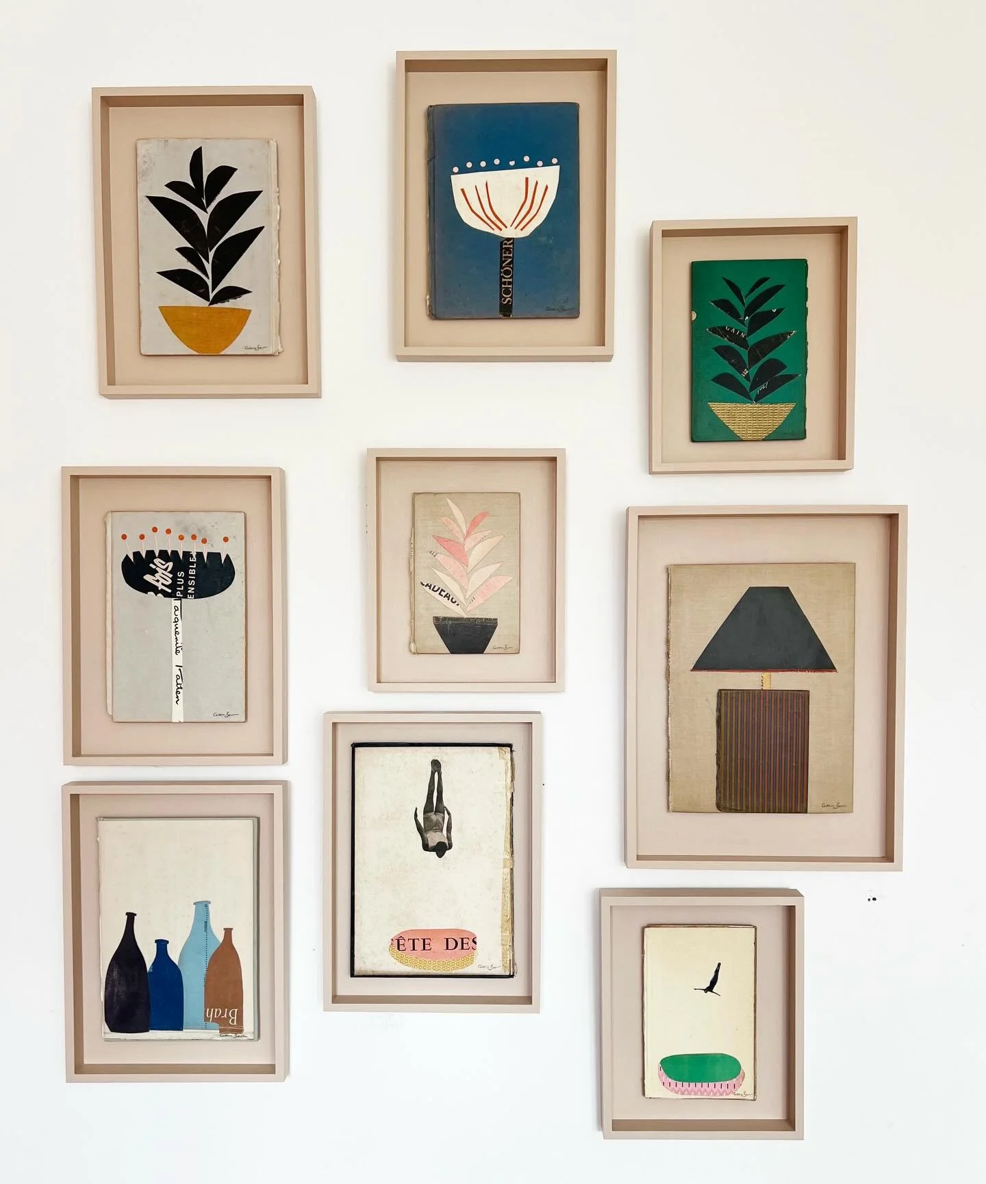 I can&rsquo;t wait for @artistsopenhouses this year! 
I will be showing my work @the_hidden_house_at_142 and we&rsquo;re open every weekend in May on the Fiveways trail.

These collages and more will be available, along with prints and greeting cards