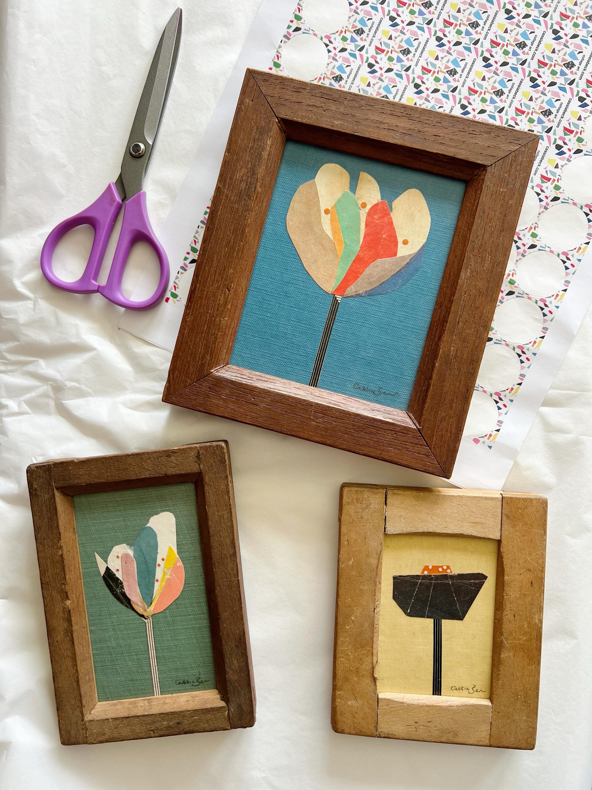 Packing these little beauties and sending them off to their new homes. 

I sit with these for so long when I&rsquo;m creating, I feel a small pang of sadness when they leave. Does that sound weird? 

My little babies 😆

#floralartwork #sold #flowera