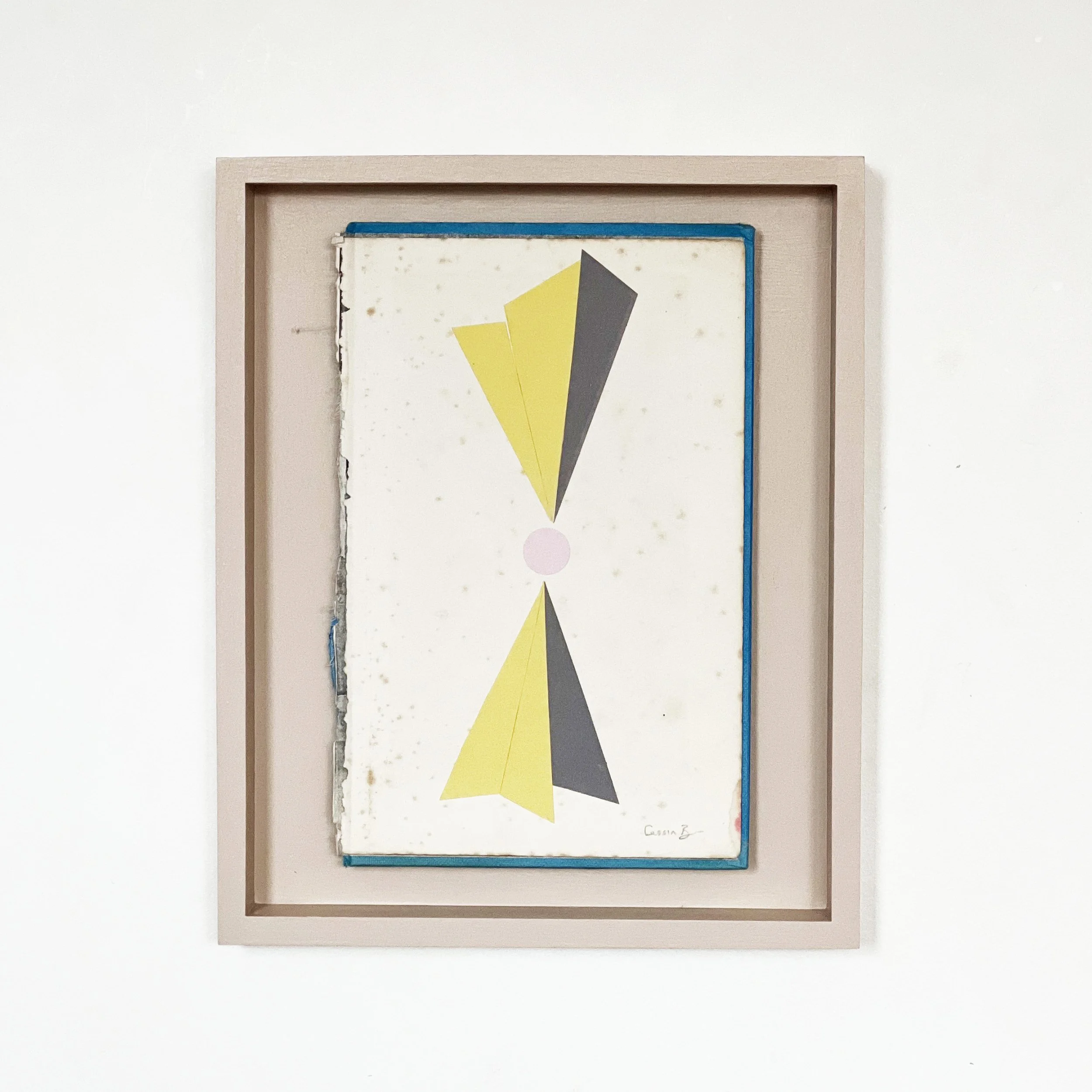 Geometric Yellow Artwork - Fan