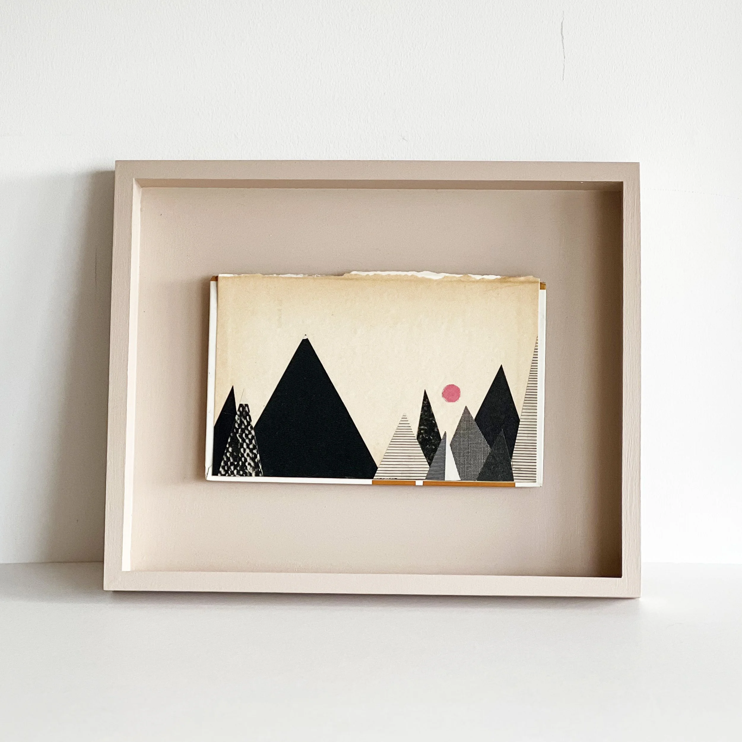 Abstract Black Mountains Artwork - Paper Mountains 3