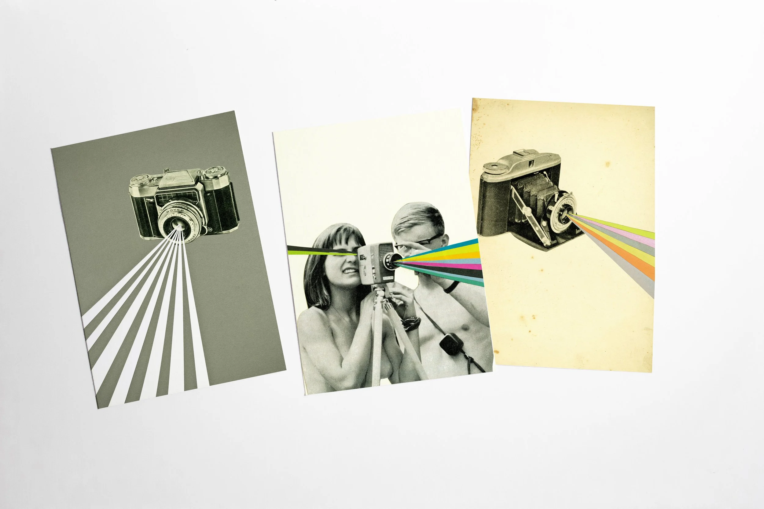 Set of Three Photography Themed Postcards - The Camera Set