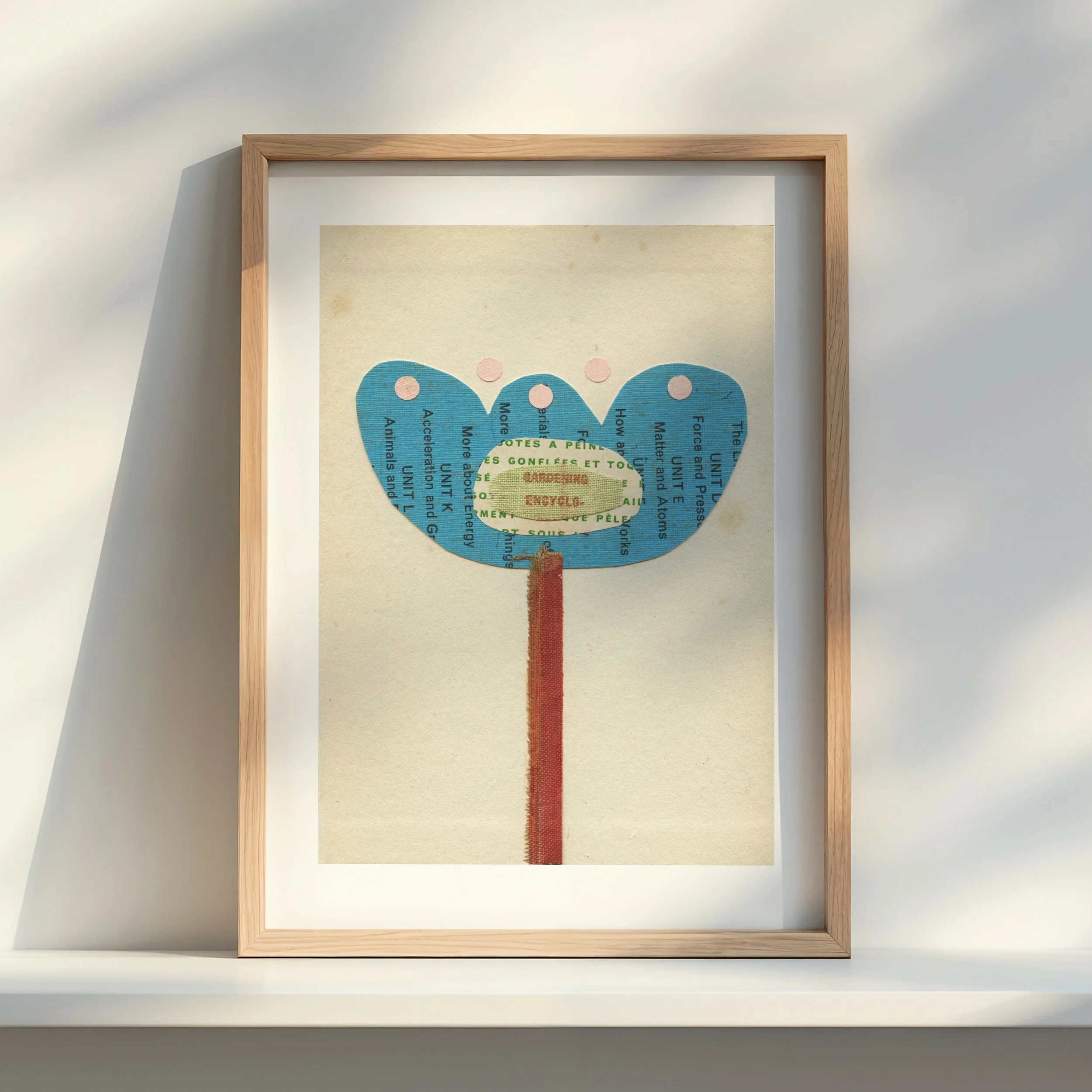 Gardening Encyclopedia Flower Print