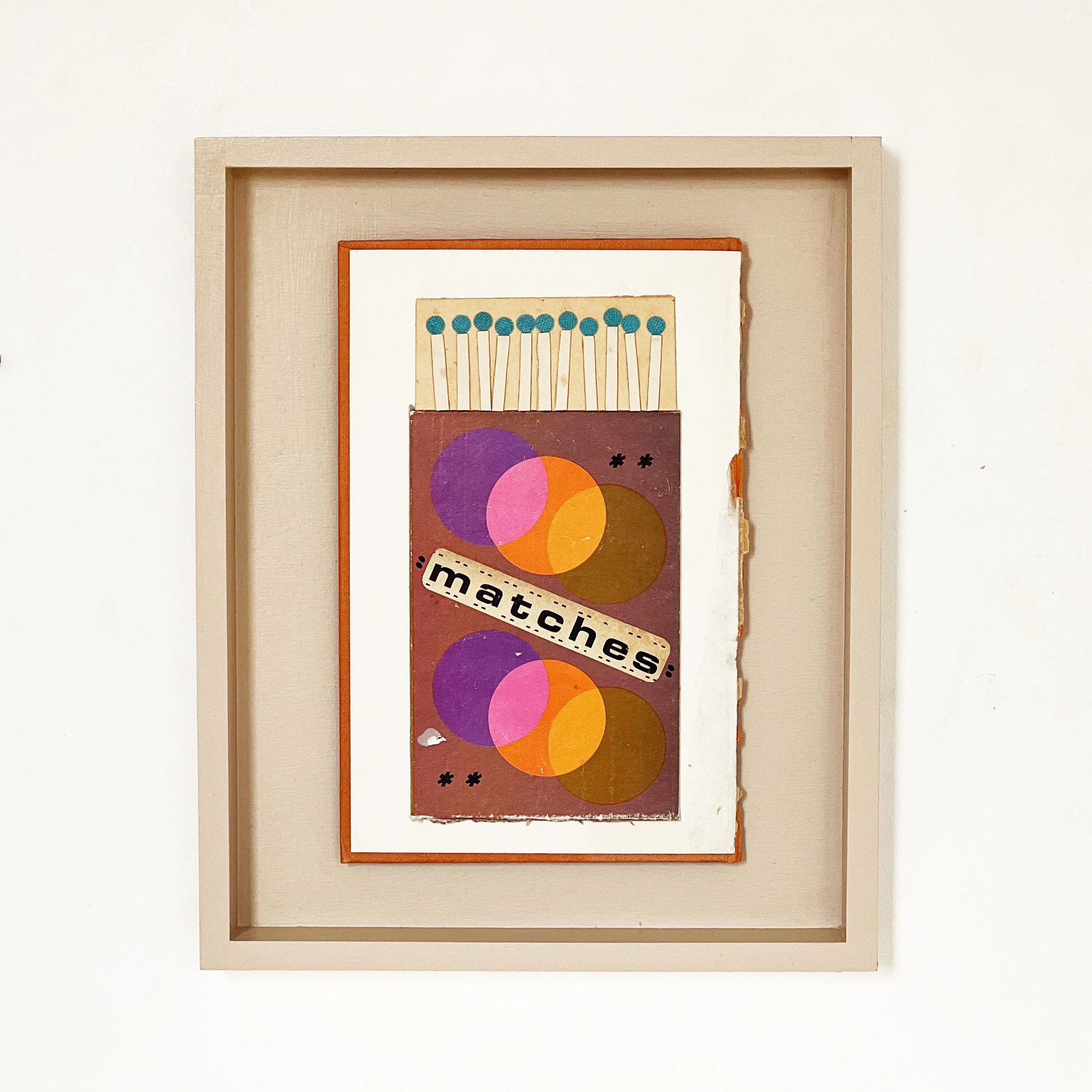 Still Life Matches Artwork, Framed - Matchbox