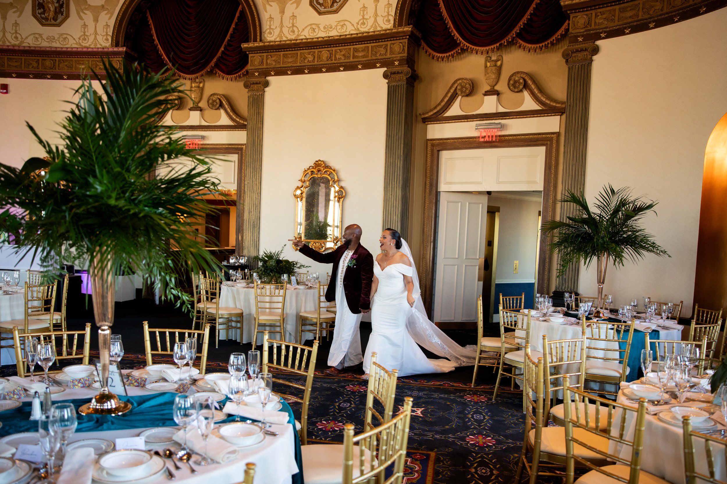 Reception Room Reveal - The Graduate Hotel Providence Rhode Island Wedding
