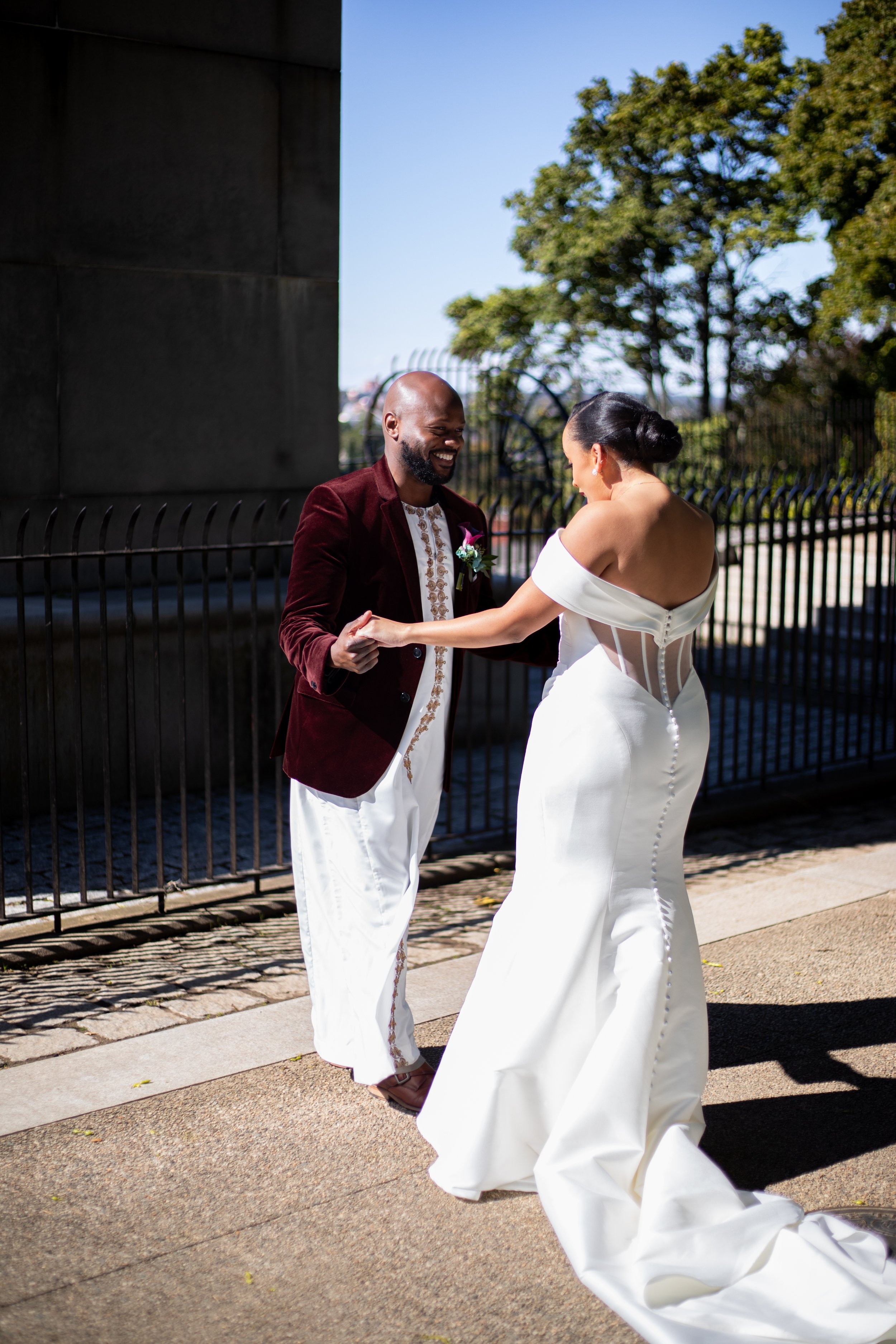 Providence Rhode Island Wedding - first look