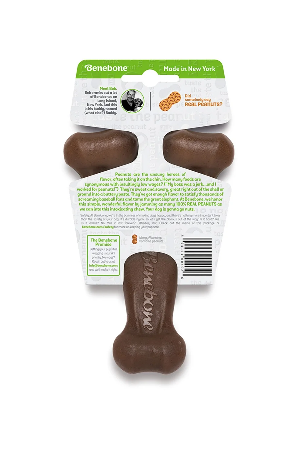 Benebone Wishbone Chew Toy Bacon Flavored Nadelhaus