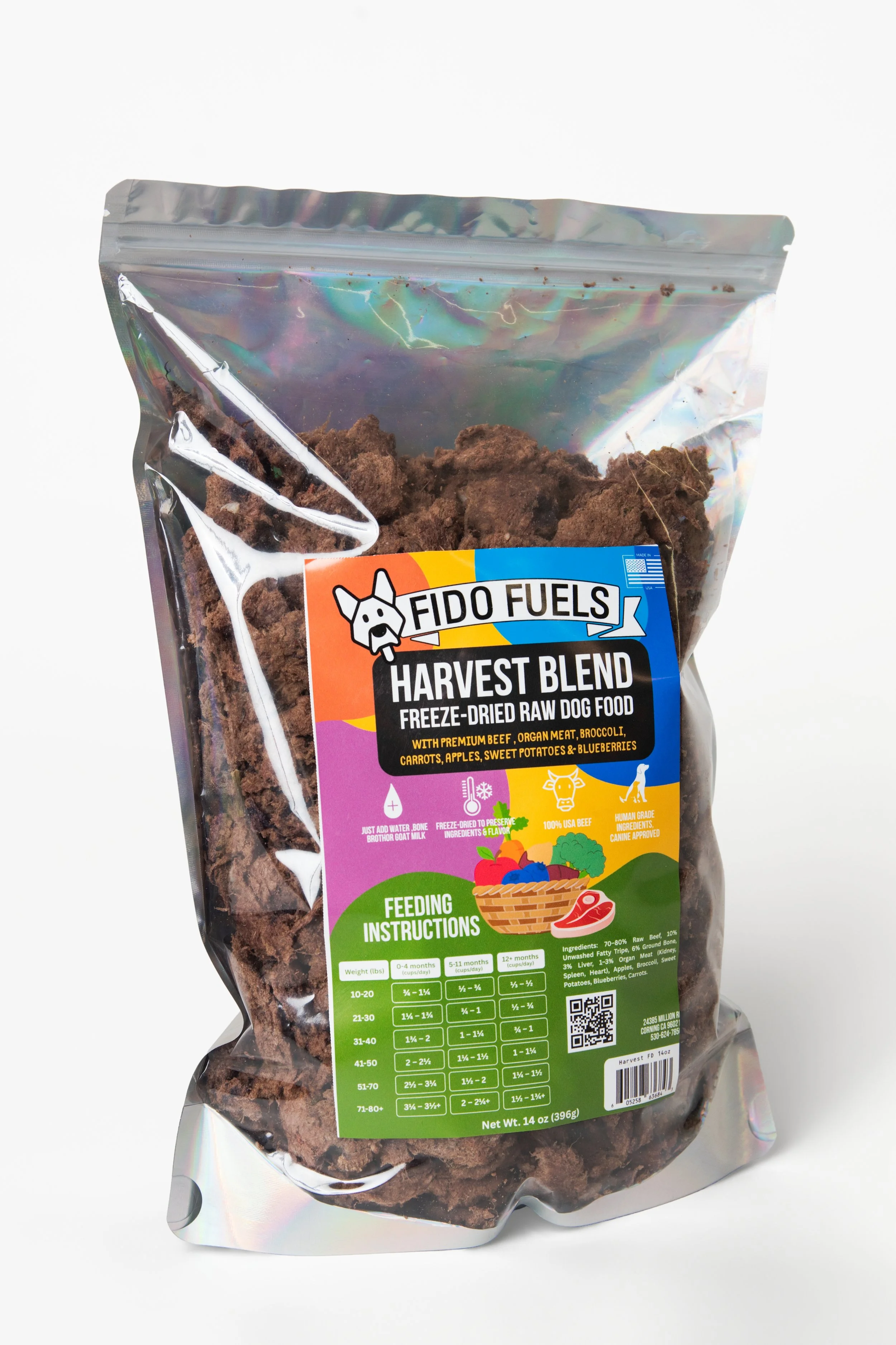 Dog Food - Fido Fuels Freeze-Dried Raw Harvest Blend