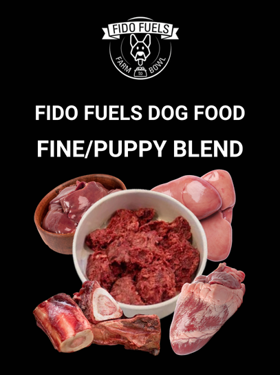 Puppy Food - Fido Fuels Raw Beef Puppy Blend (Includes Shipping)
