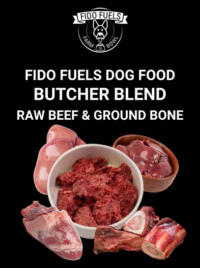 Fido Fuels Raw Beef & Ground Bone Dog Food (Includes Shipping)