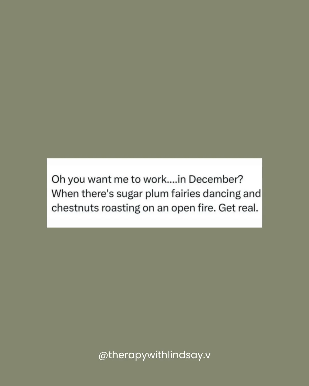 Share your fav in the comments, it&rsquo;s 4 and 11 for me 🍿 honestly dont underestimate the power of laughter to handle some holiday stress we could all use more of it! ❤️

📍Lindsay Van Volkenburg, Registered Social Worker and Psychotherapist, is 