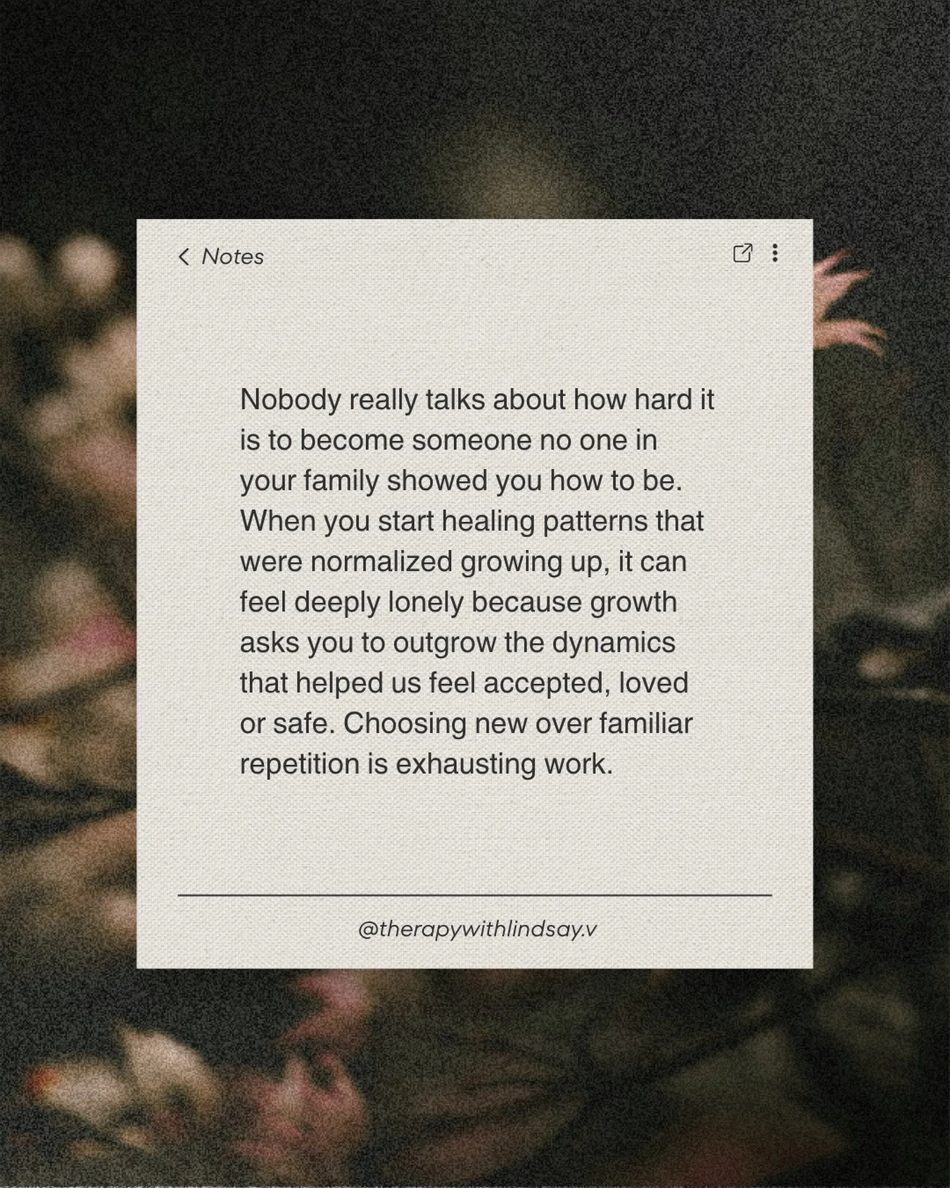 Breaking cycles that were never yours to carry is its own kind of grief. You don&rsquo;t have to go through it alone. You deserve support that bridges the gap between insight and action and all the steps in between. Accepting new clients now. Link in