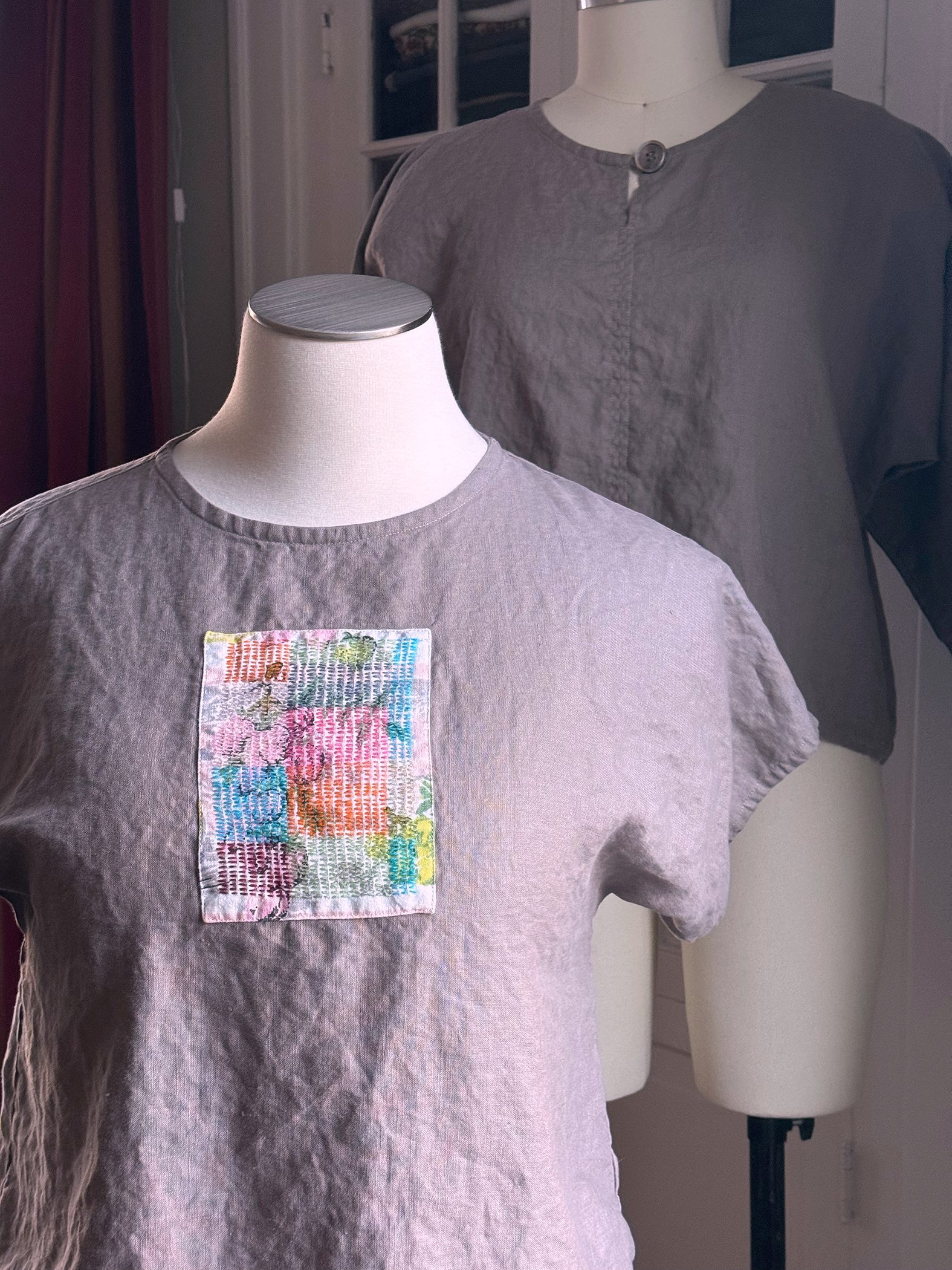 Slow Stitched Fossil Tee