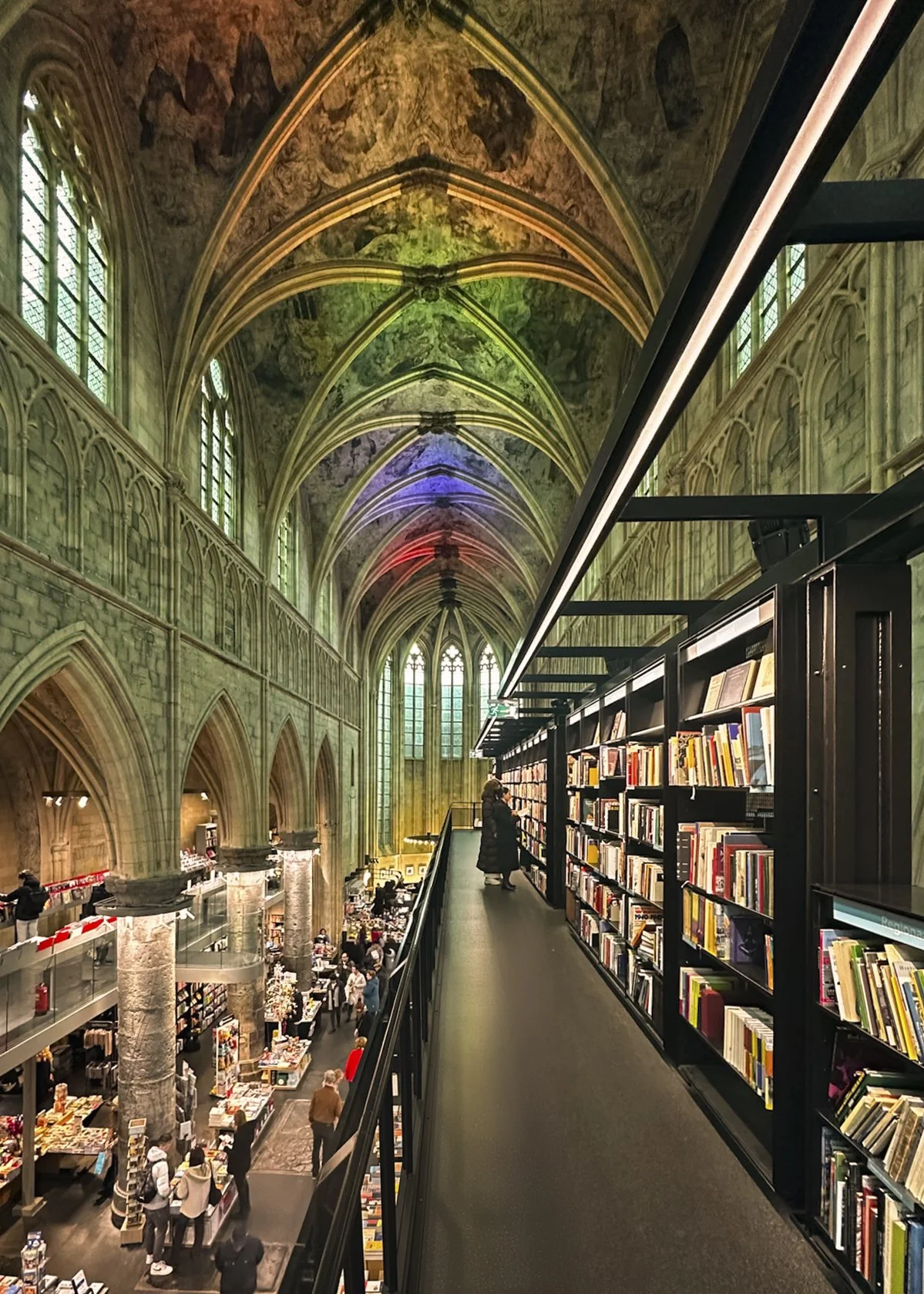 The Dominican Bookstore, housed in a 13th-century Dominican church in Maastricht Netherlands, is regarded as one of the world's most beautiful bookstores. Item ID: Maastricht-2 