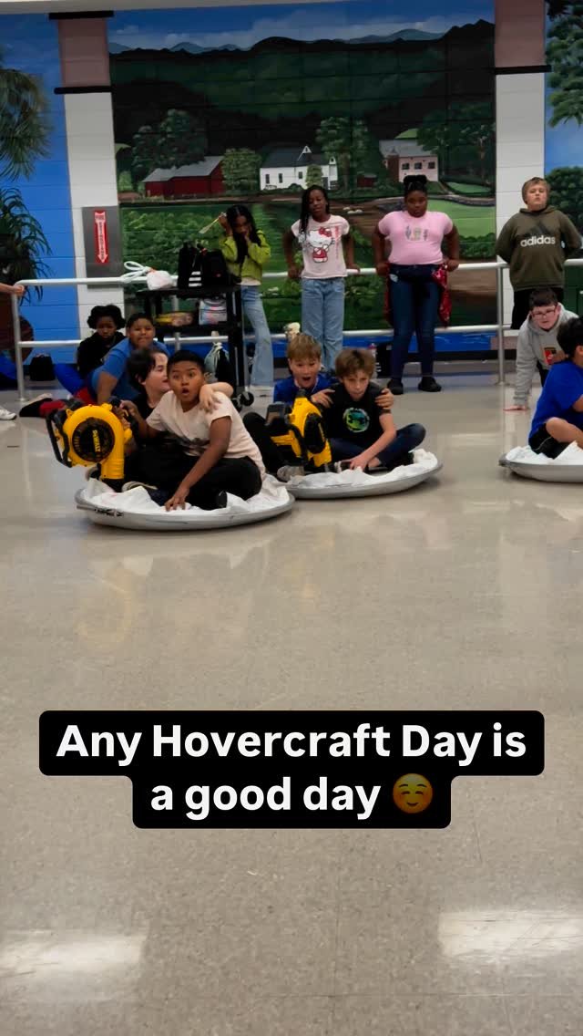 First day in Spartanburg, SC. It’s safe to say these kids had a great day. #learntolovetolearn #hovercrafts #stem #iamvaluable #teamwork #thehovercraftproject #productivestruggle