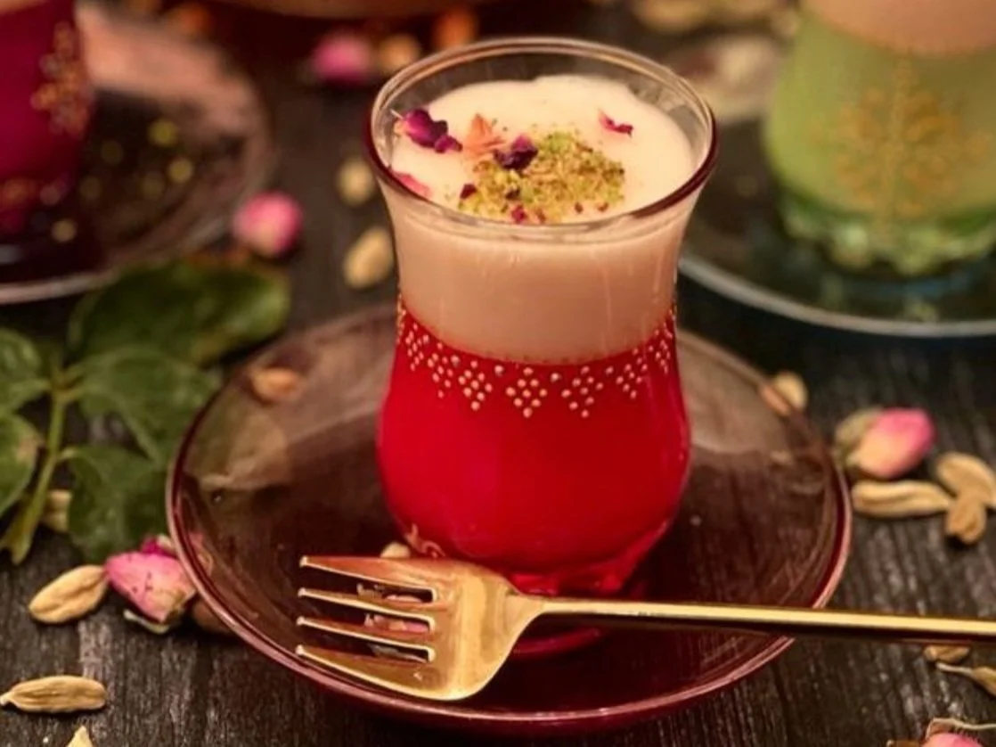 Rose Indian Rice Pudding   (Gulabi Firni) 