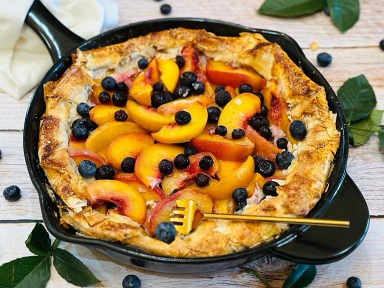 Peach Blueberry Crostata