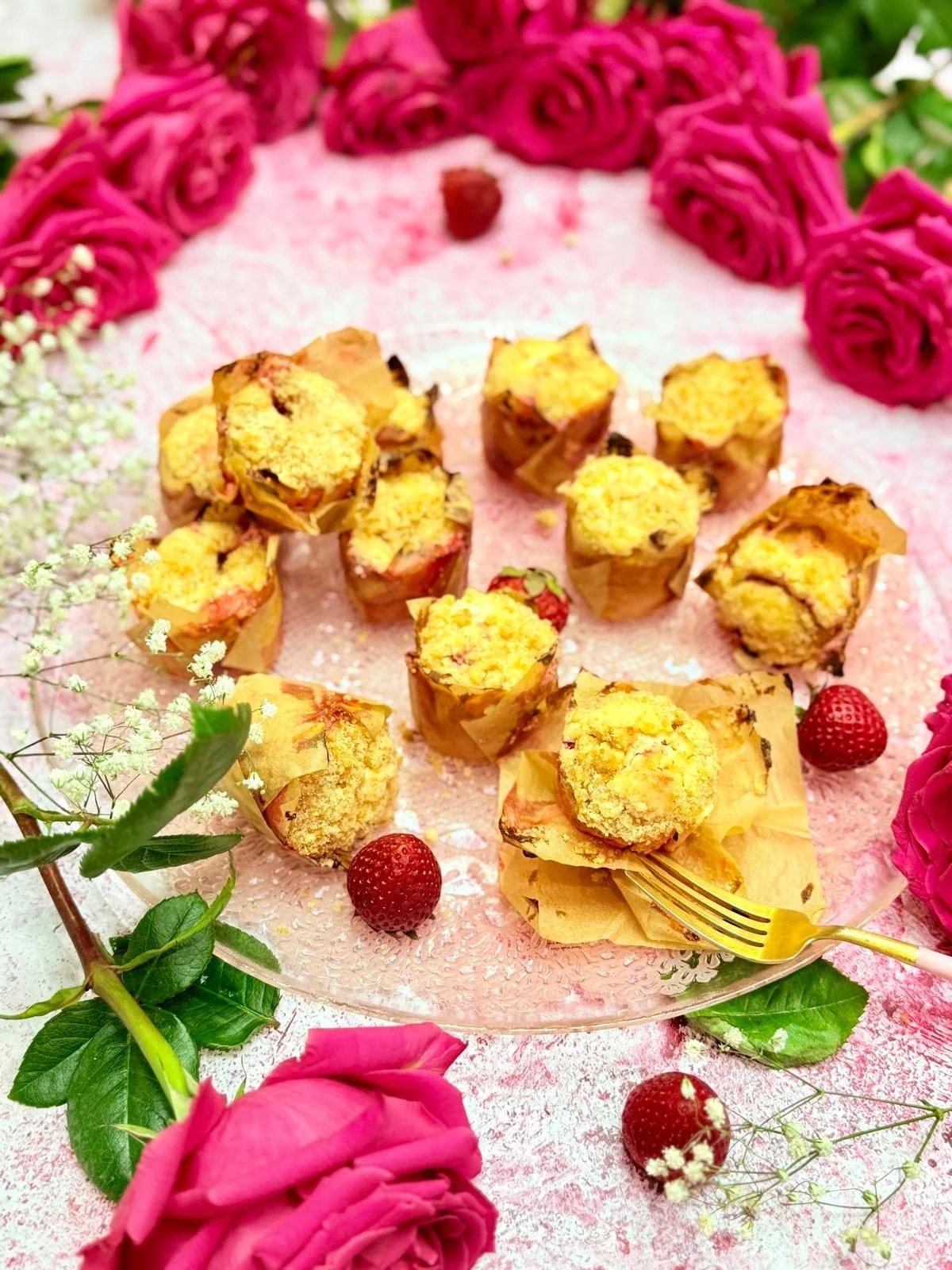 Strawberry Cheesecake Muffins