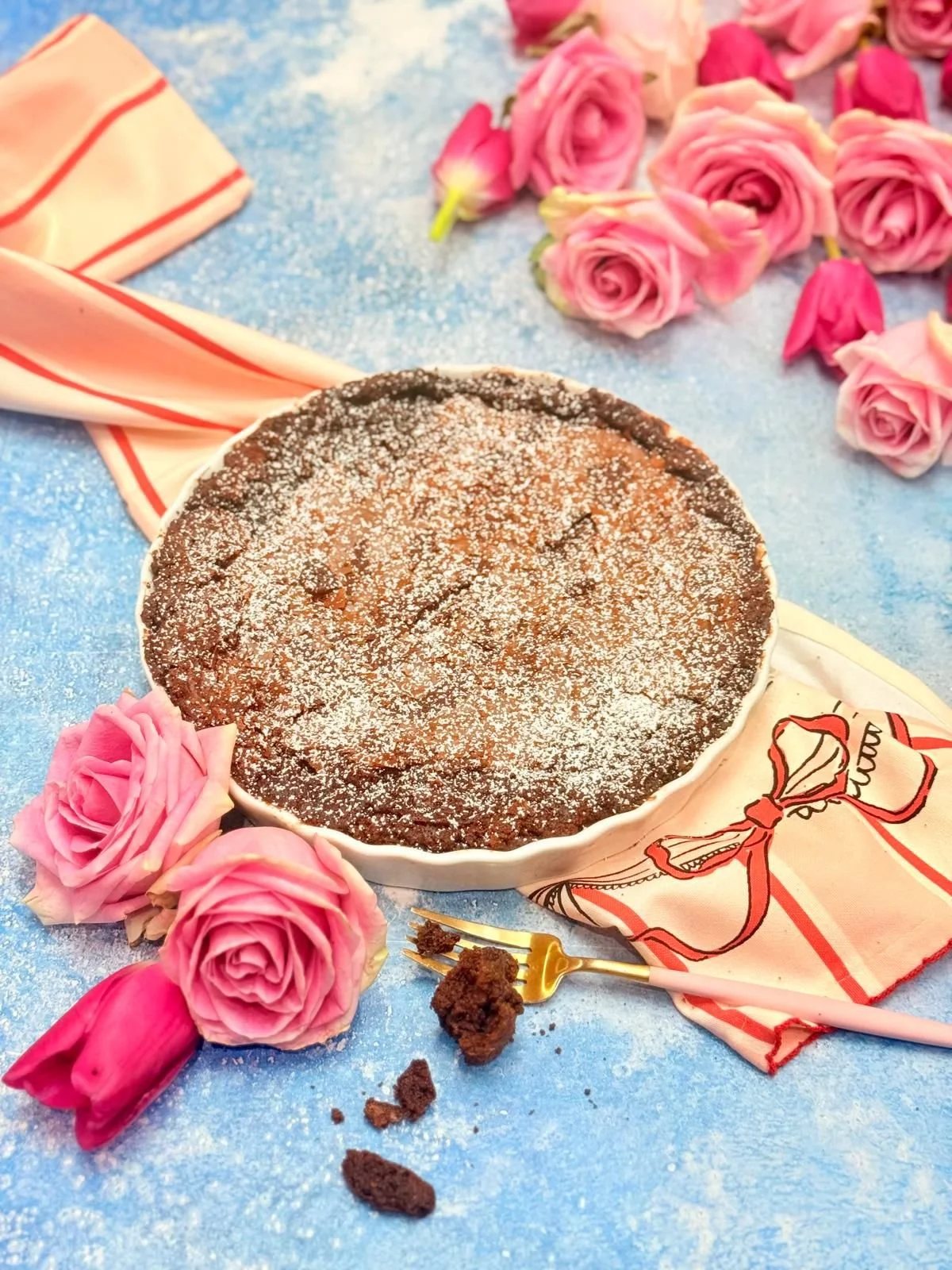 Triple chocolate-loaded Brownie