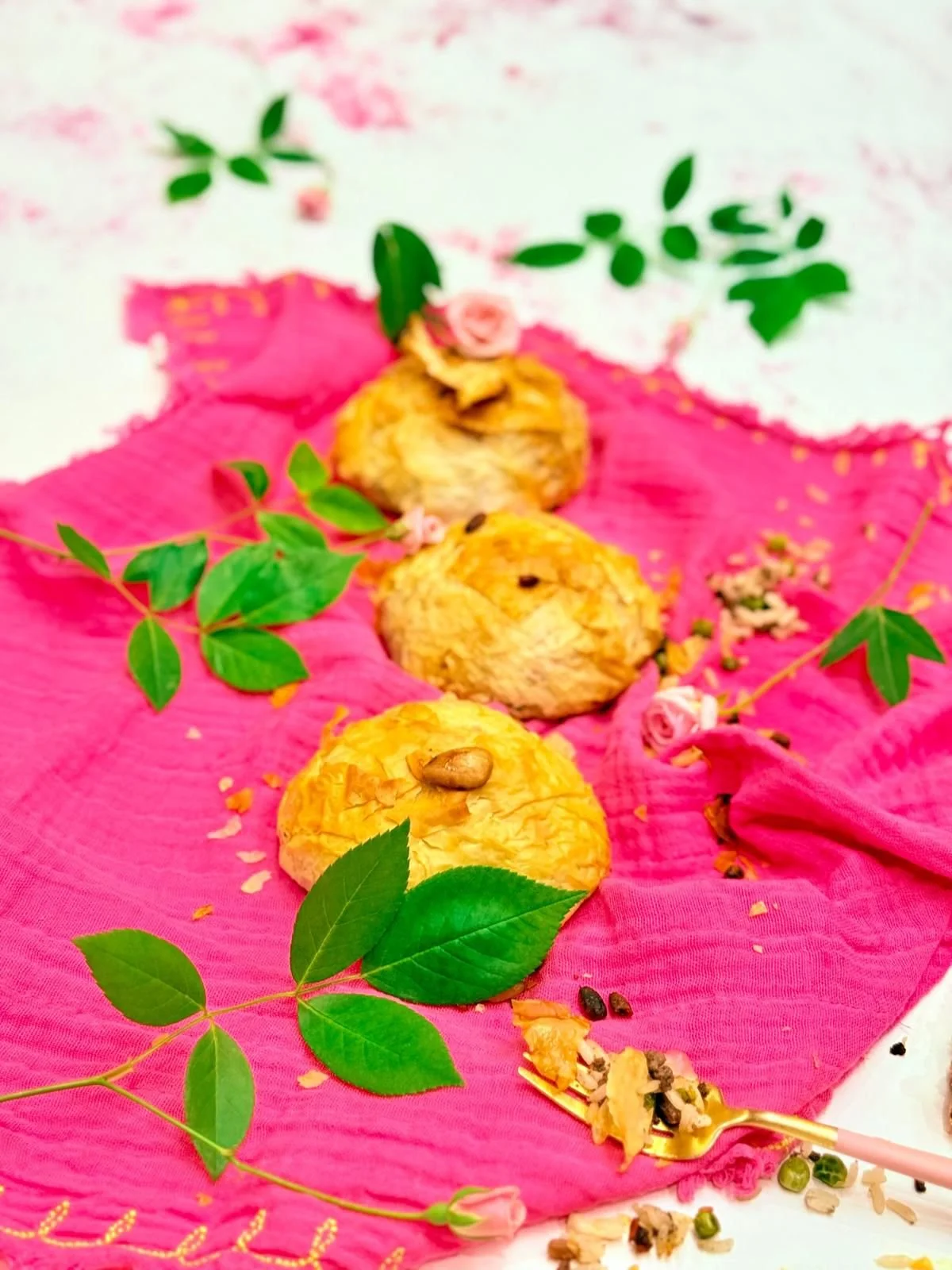 Ouze Parcels (spiced meat and rice parcels)