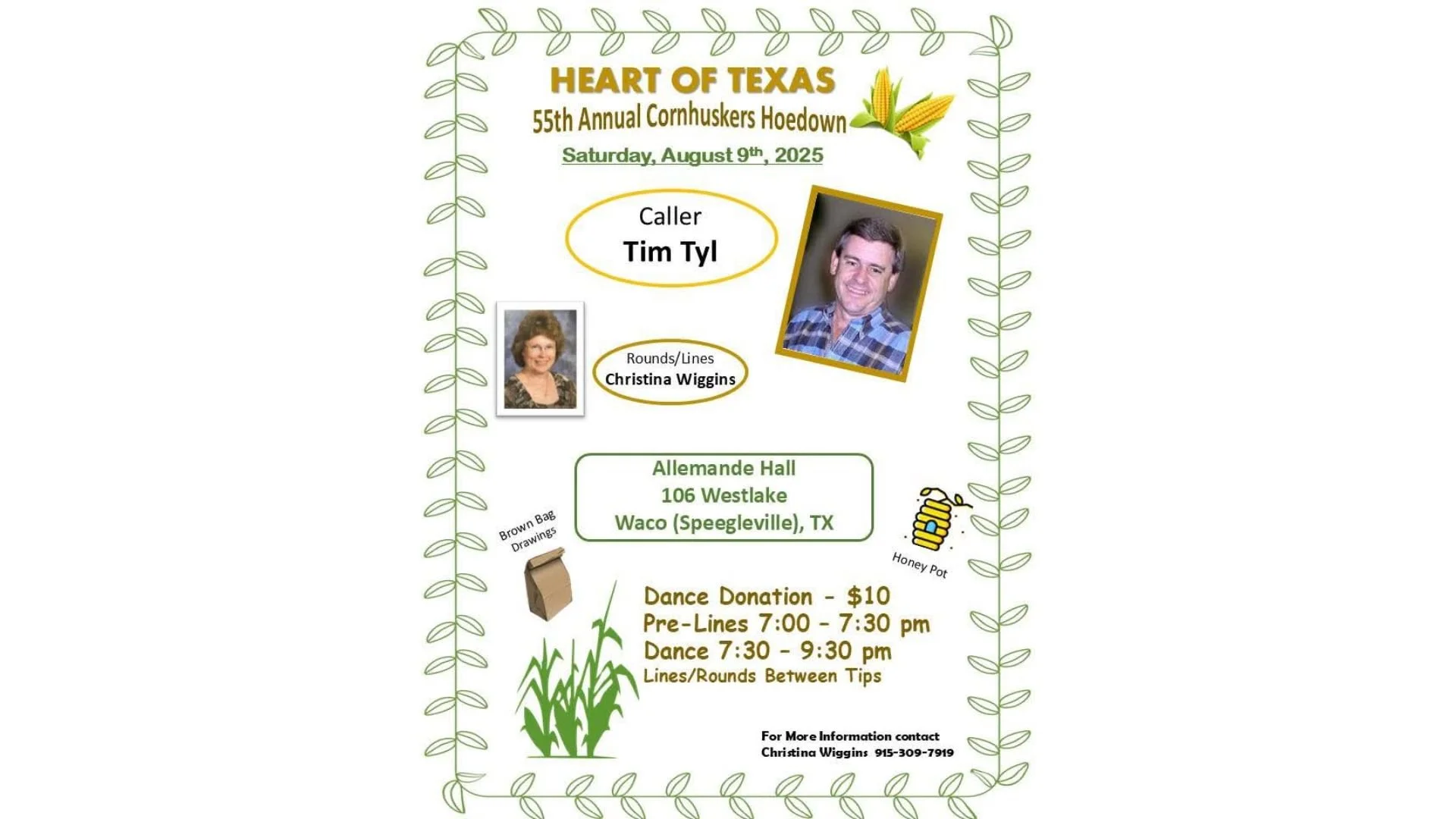 HEART OF TEXAS 55th Annual Cornhuskers Hoedown