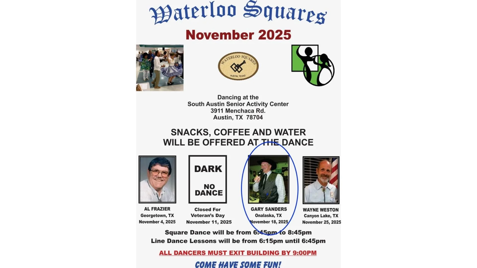 Gary Sanders Returns to Waterloos