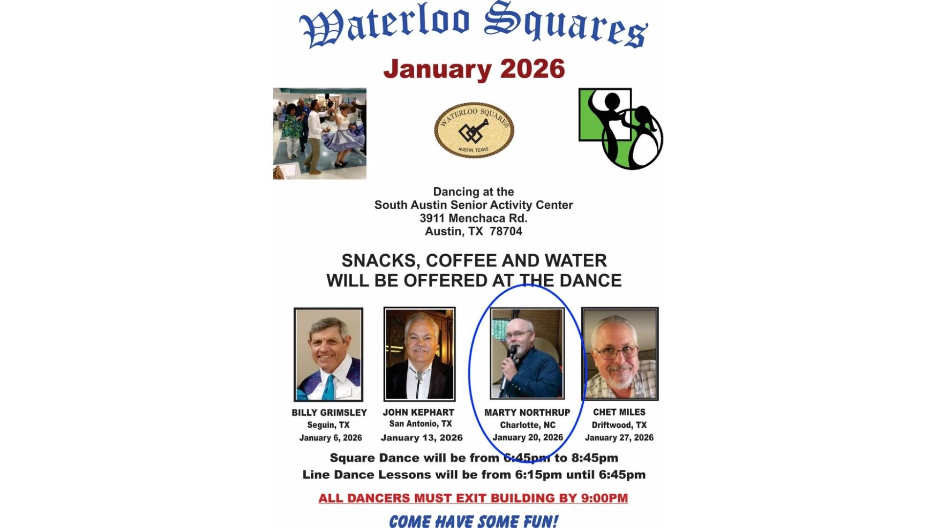 Marty Northrup Calls for Waterloos