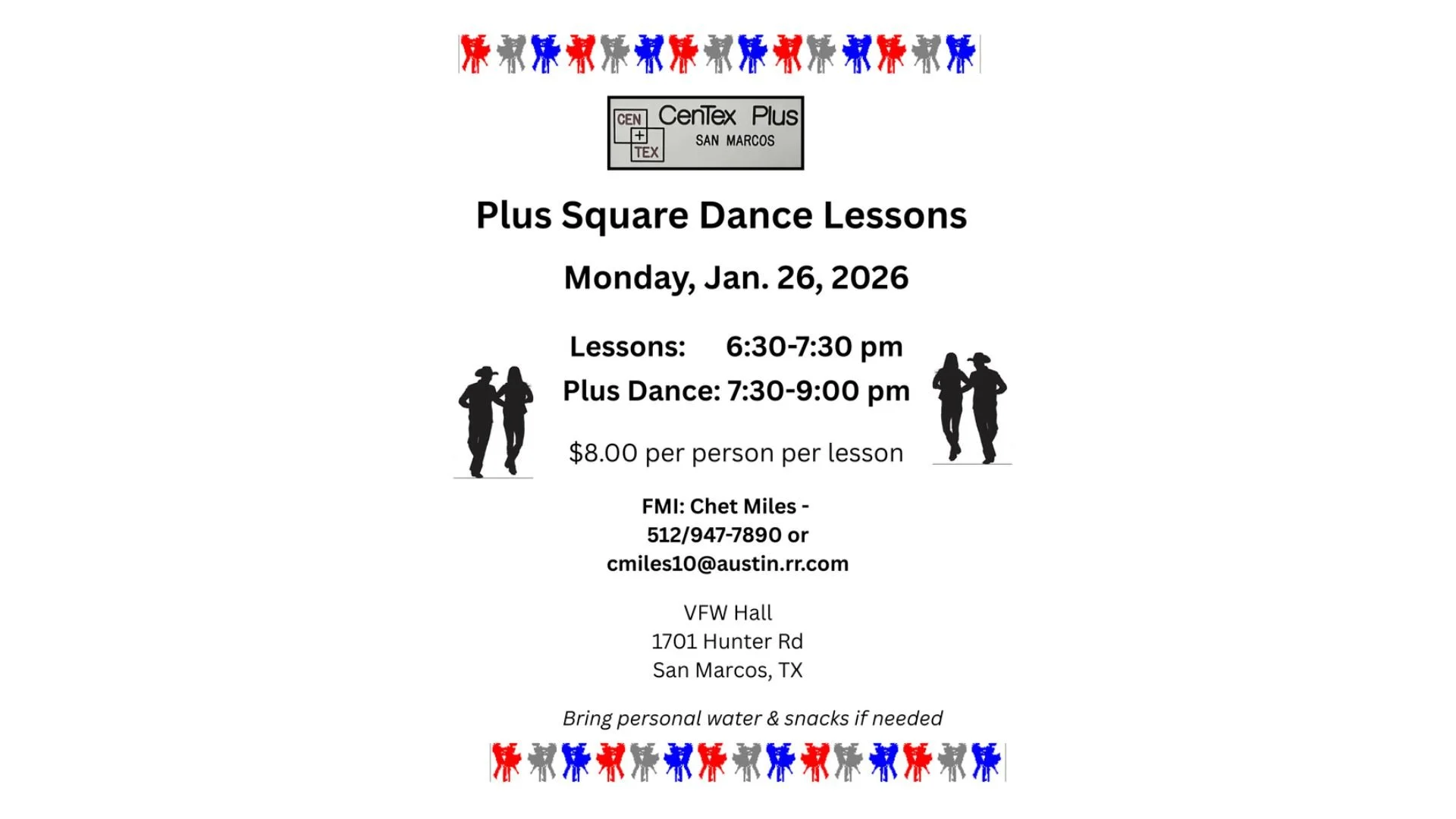 CenTex Plus Offers Plus Square Dance Lessons
