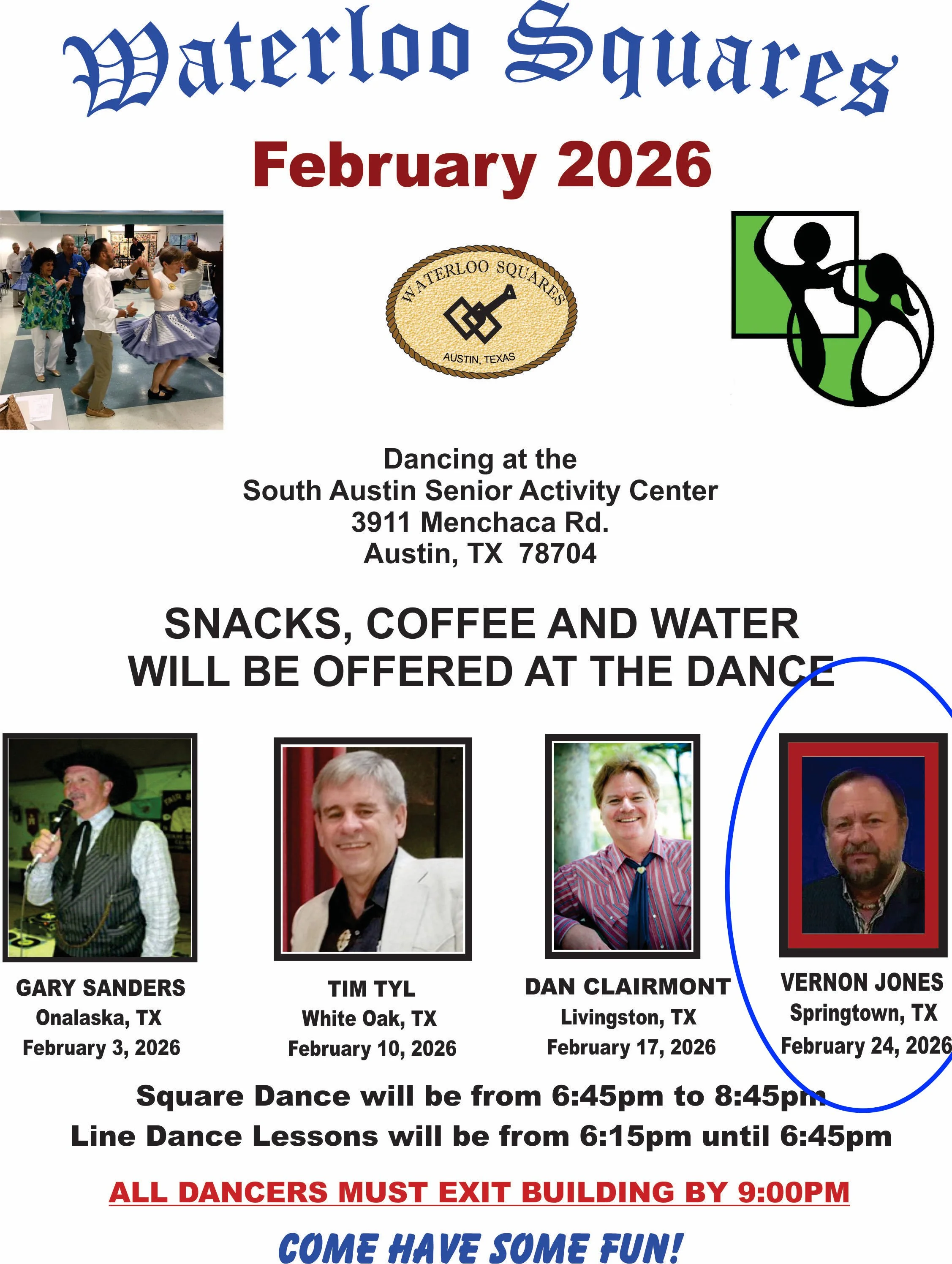 Vernon Jones calls for the Waterloo Squares