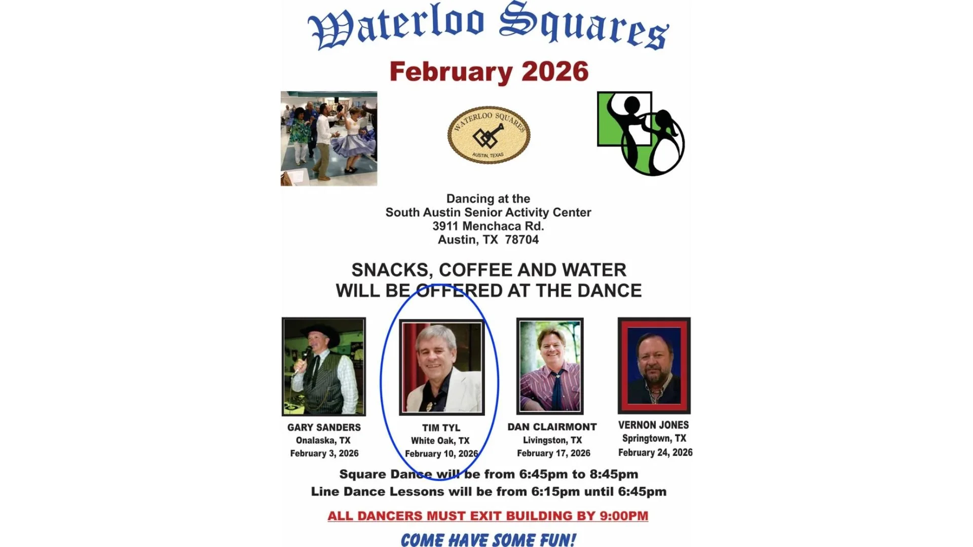 Tim Tyl Calls for Waterloos Squares