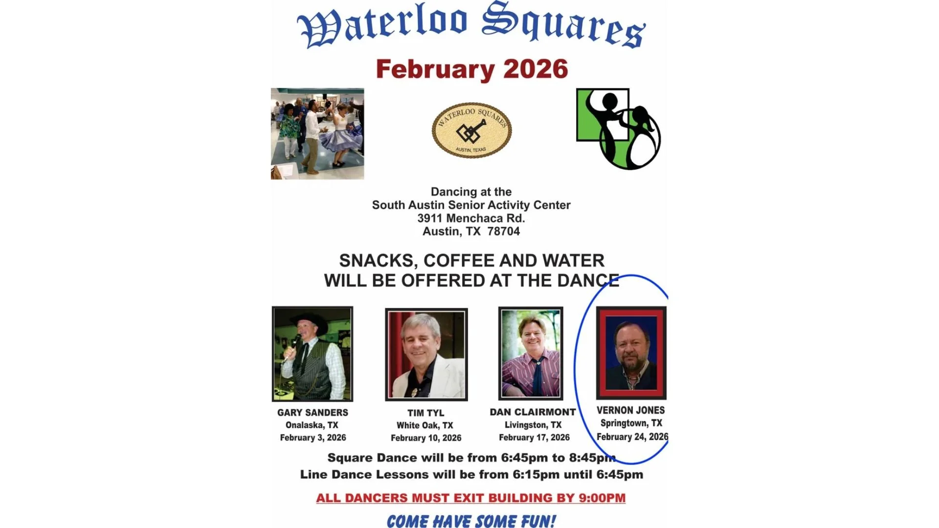 Vernon Jones calls for the Waterloo Squares