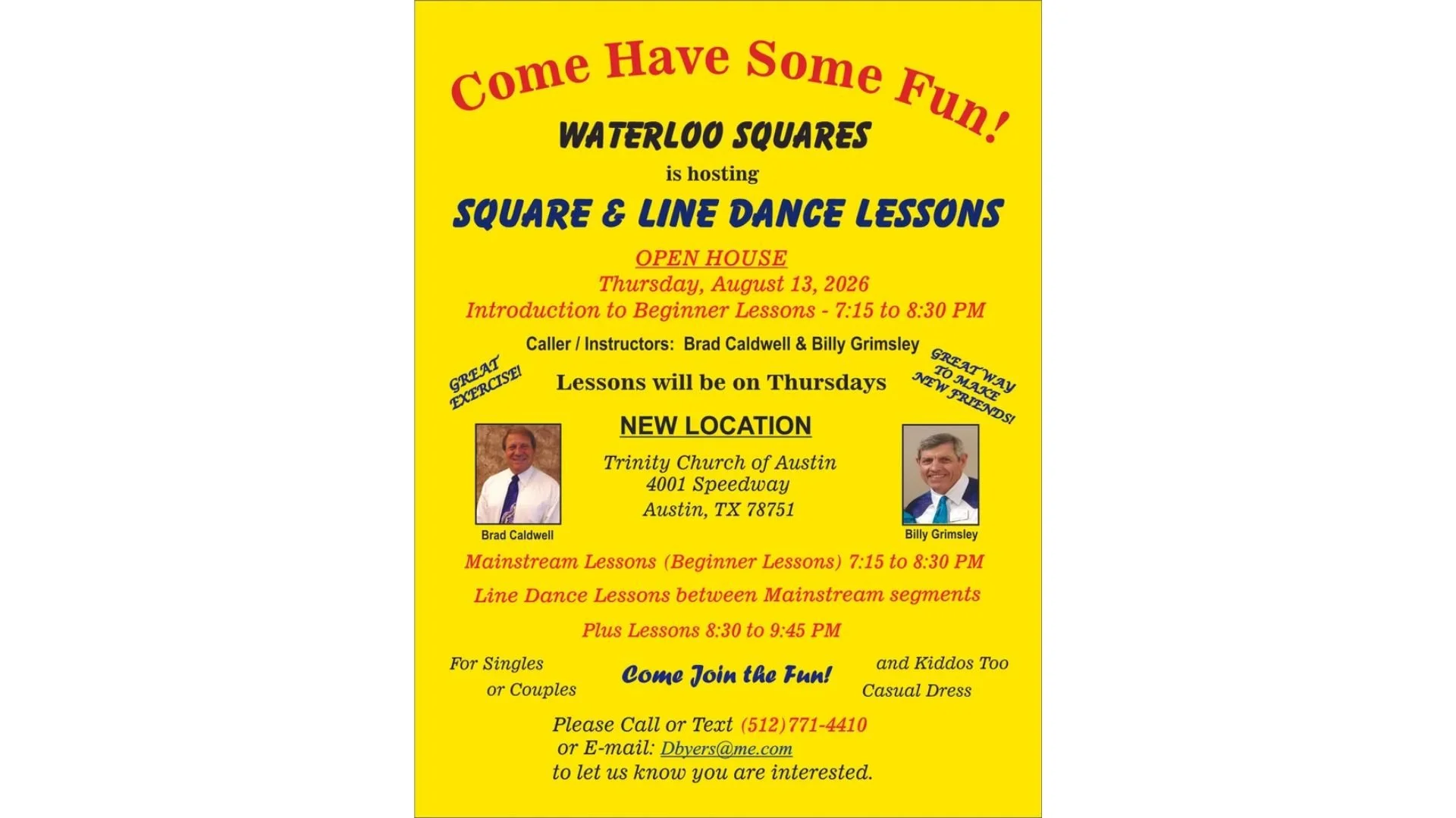 Waterloo Squares Hosting Square & Line Dance Lessons