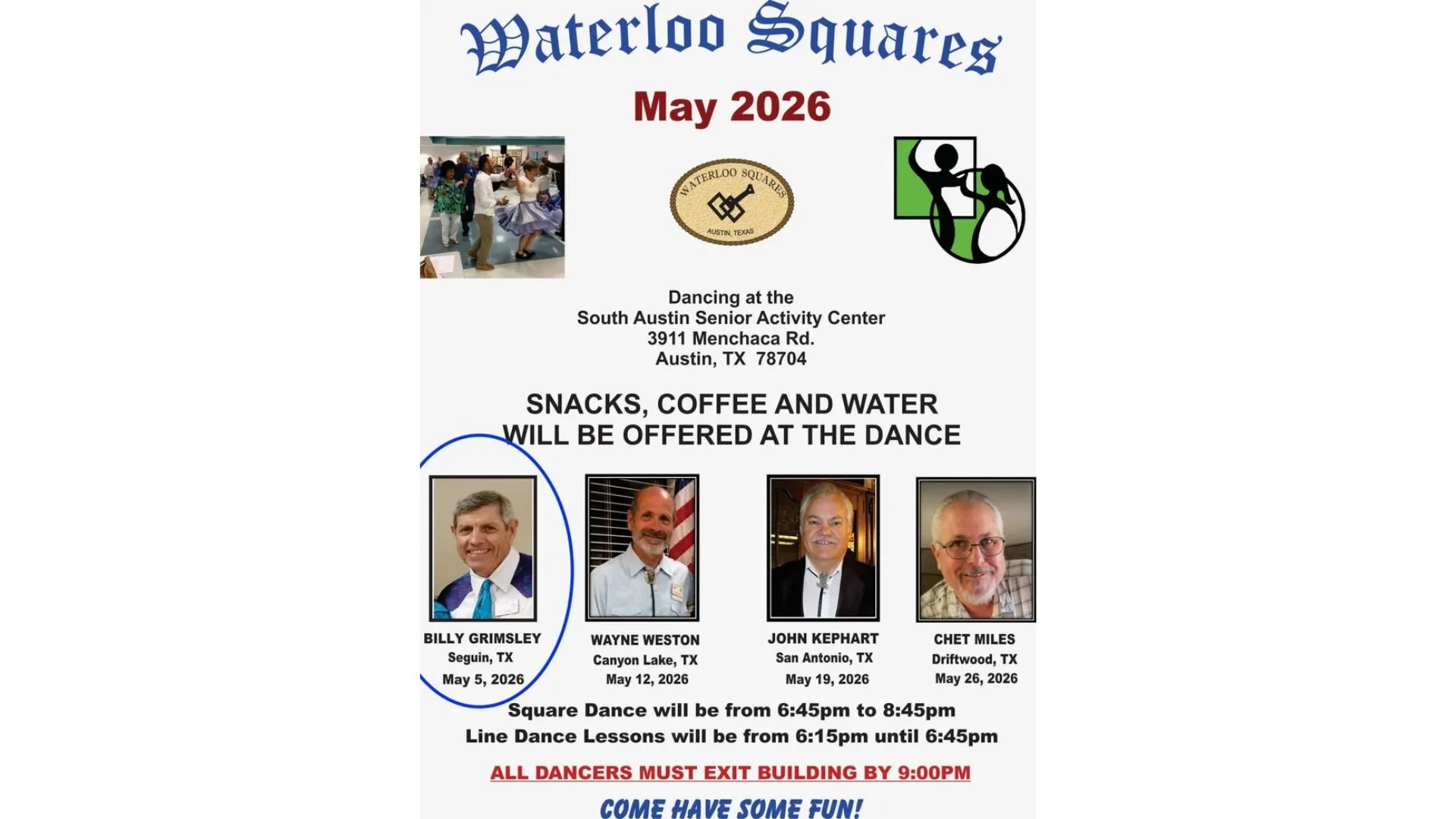 Billy Grimsley Calls for Waterloos