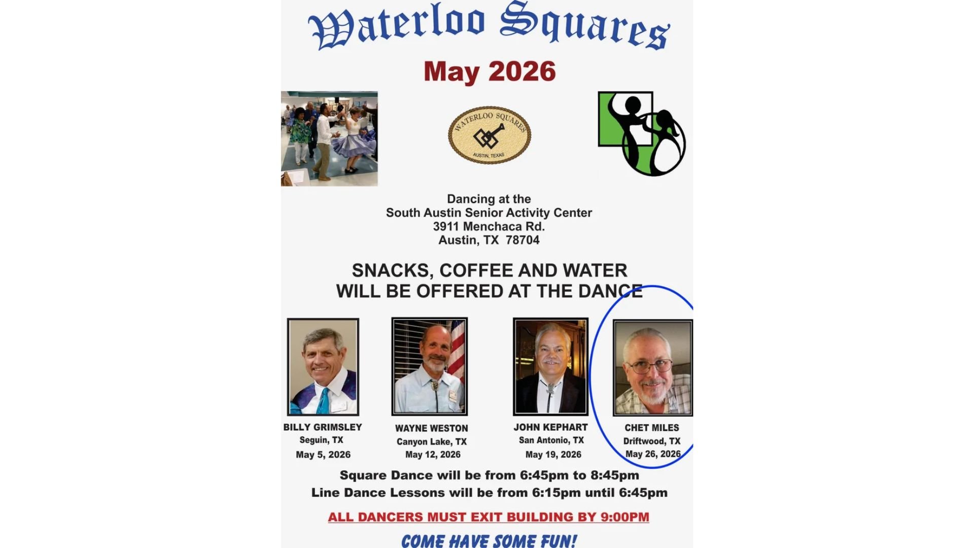 Chet Miles calls for Waterloos