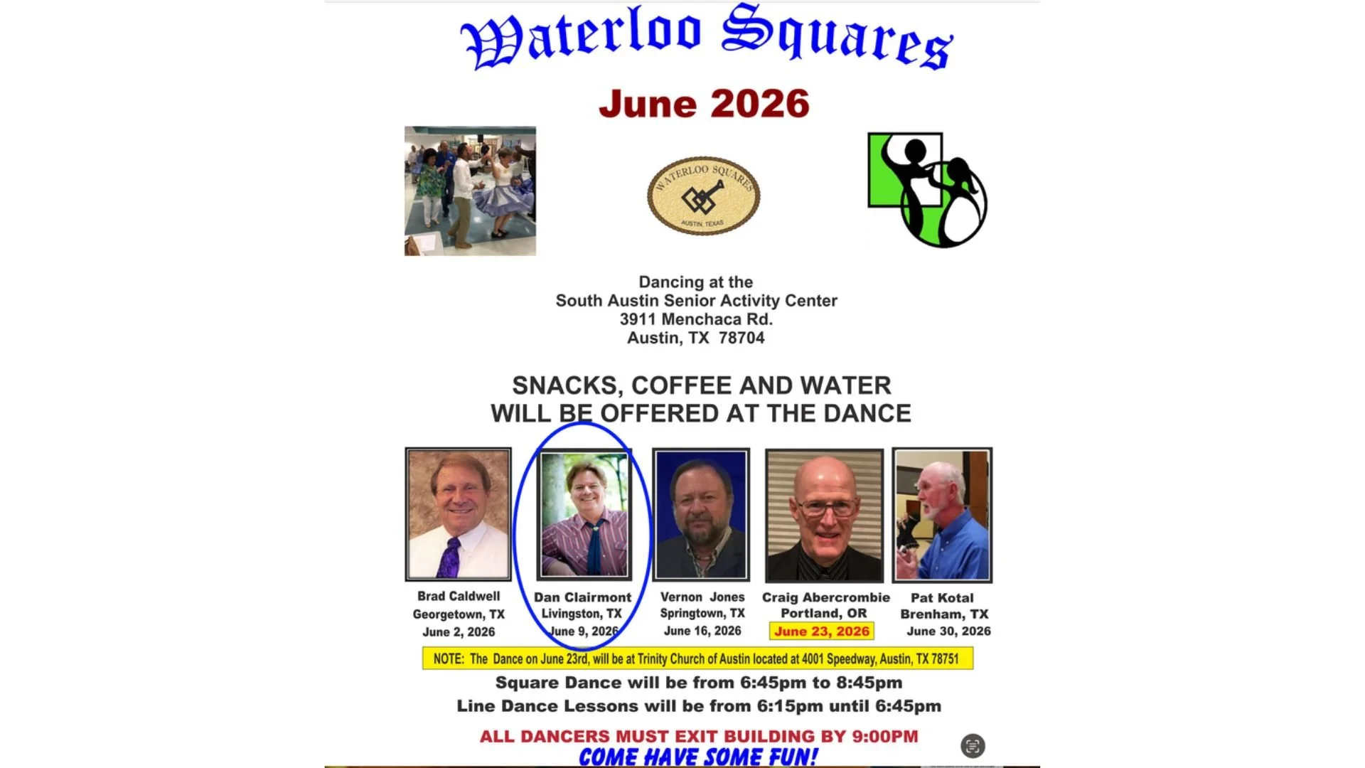 Join Waterloos as they welcome Dan Clairmont 
