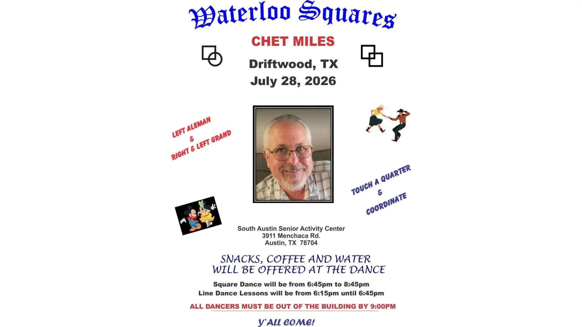 Chet Miles Calls for Waterloos