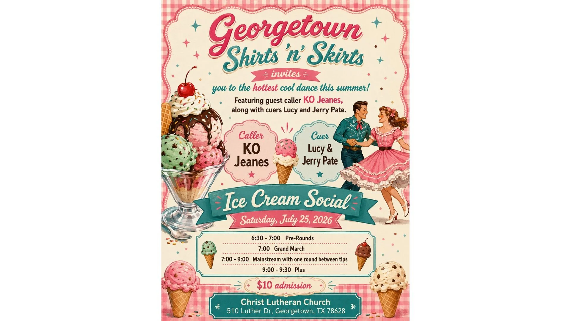 Shirts 'n' Skirts Ice Cream Social