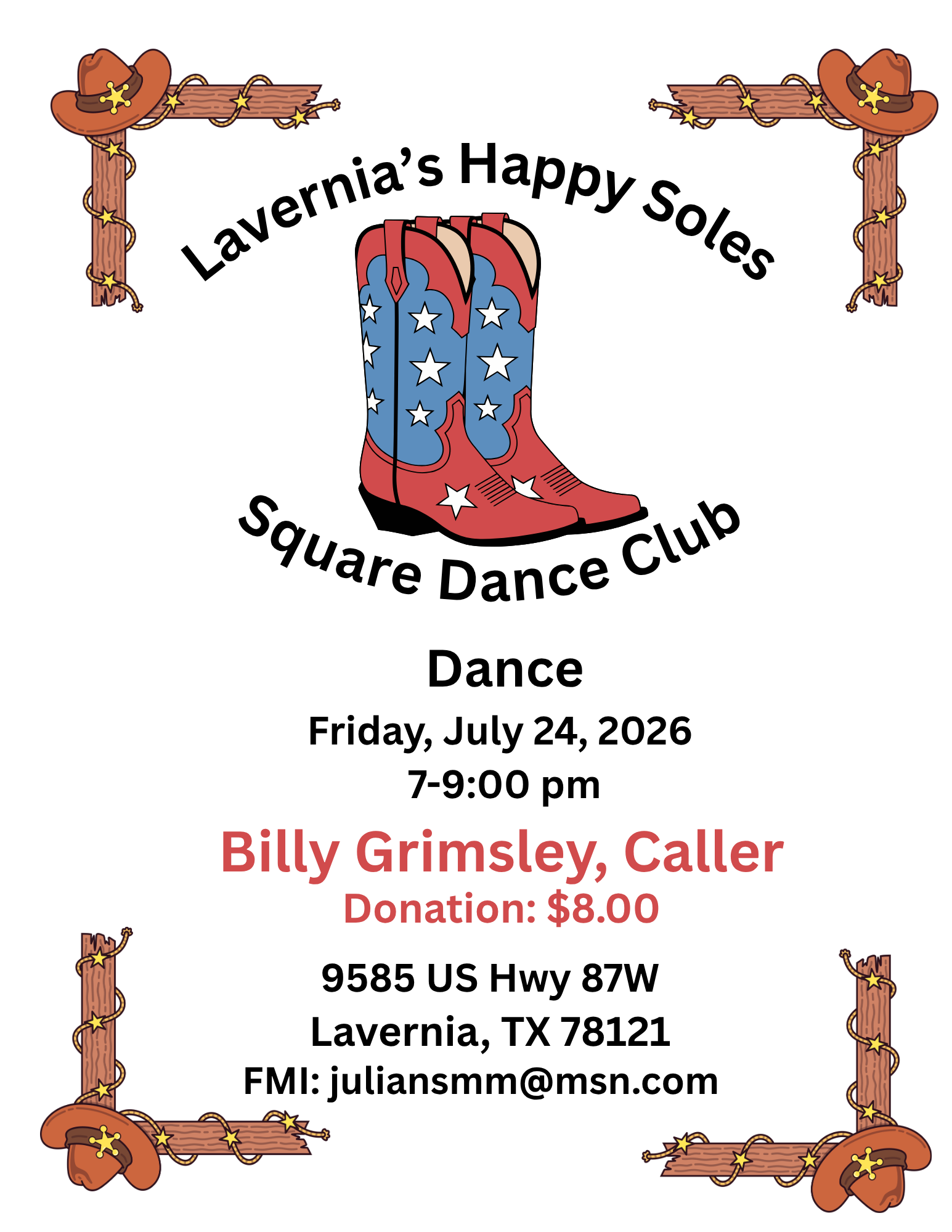 Dance at Lavernia Happy Soles Club