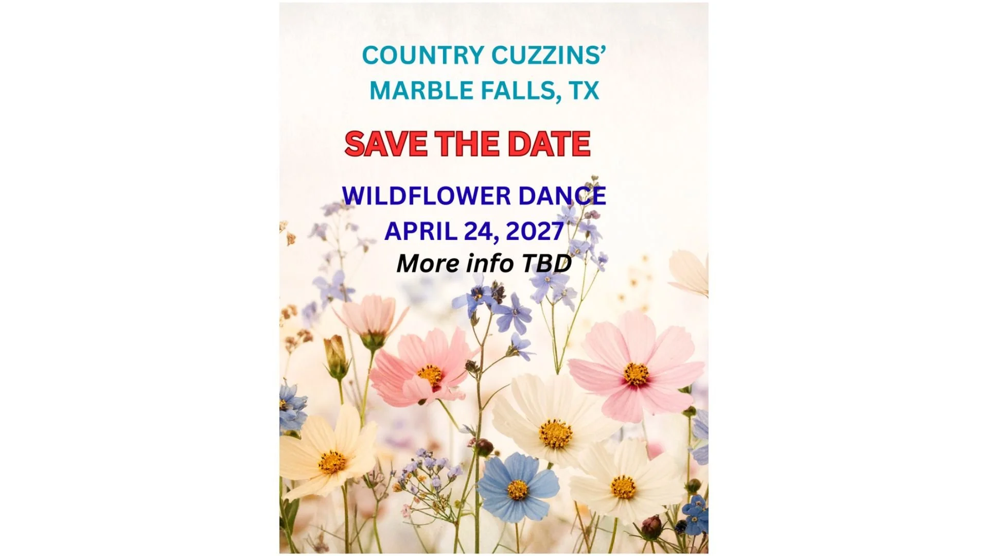 Country Cuzzins WILDFLOWER DANCE